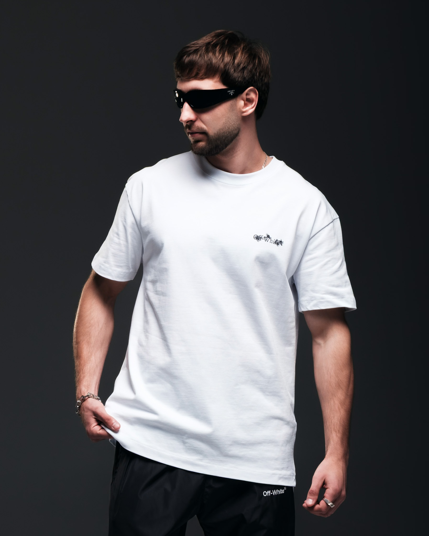 Off-White T-Shirt – Floral Arrows