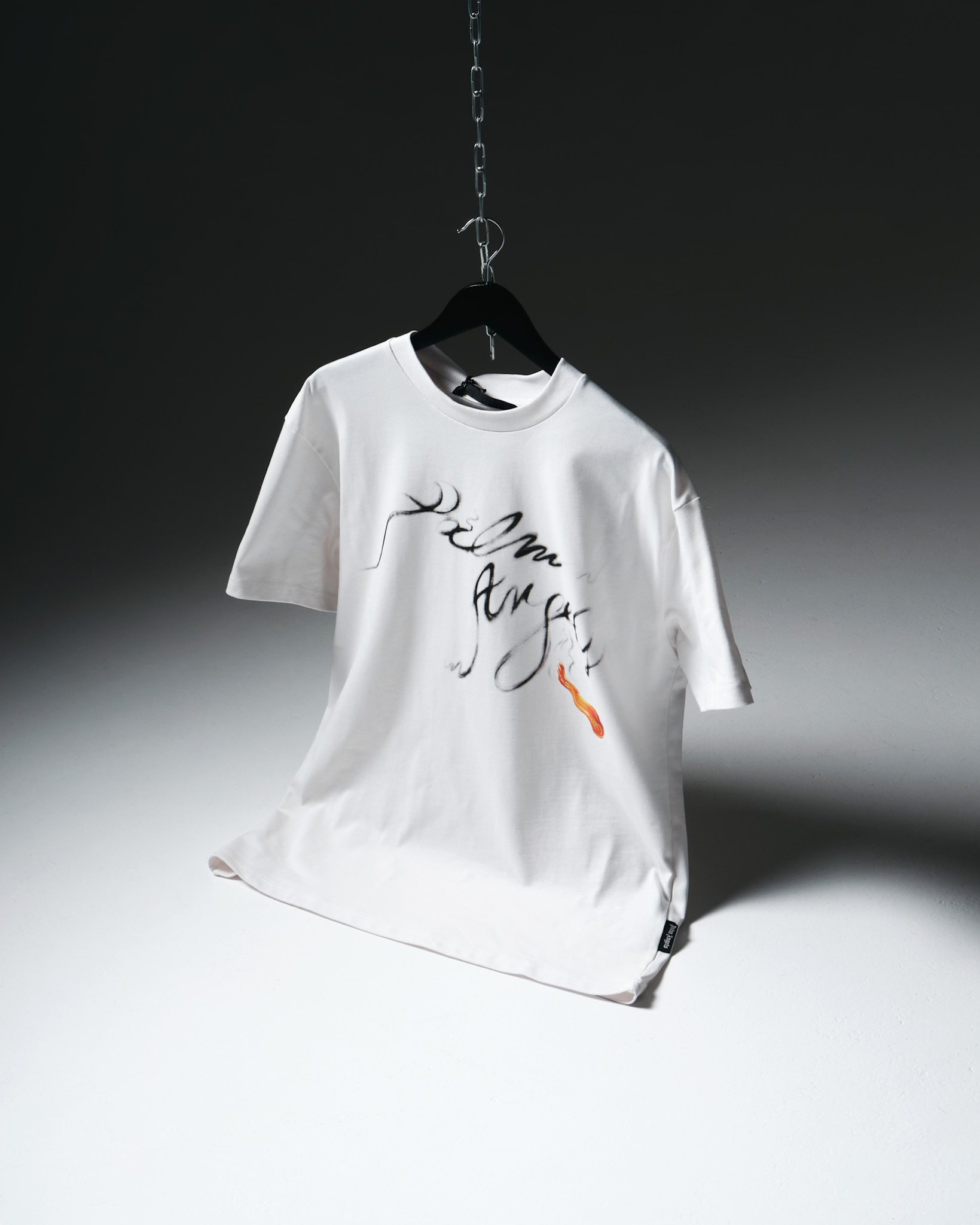 Palm Angels T-Shirt – Flame Script White