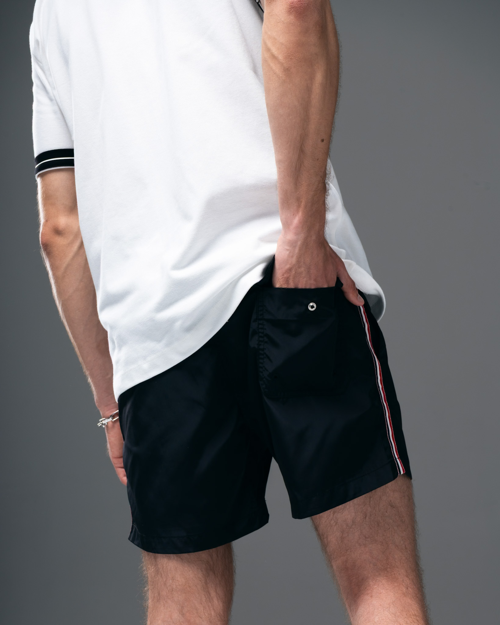 Moncler Shorts – Tricolor Stripe