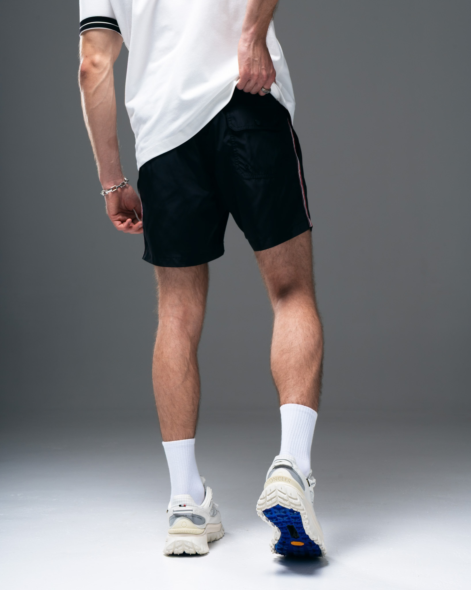 Moncler Shorts – Tricolor Stripe