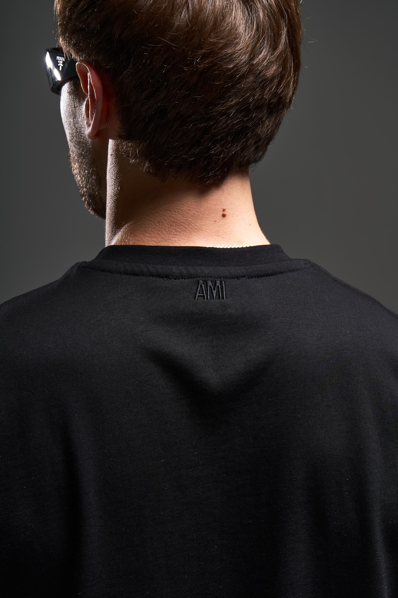 AMI Tonal Heart Logo T-Shirt — Black