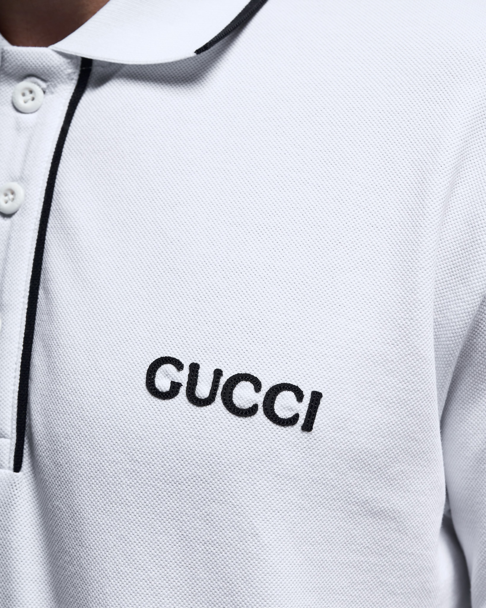 Gucci Classic Fit Polo Shirt – White Cotton