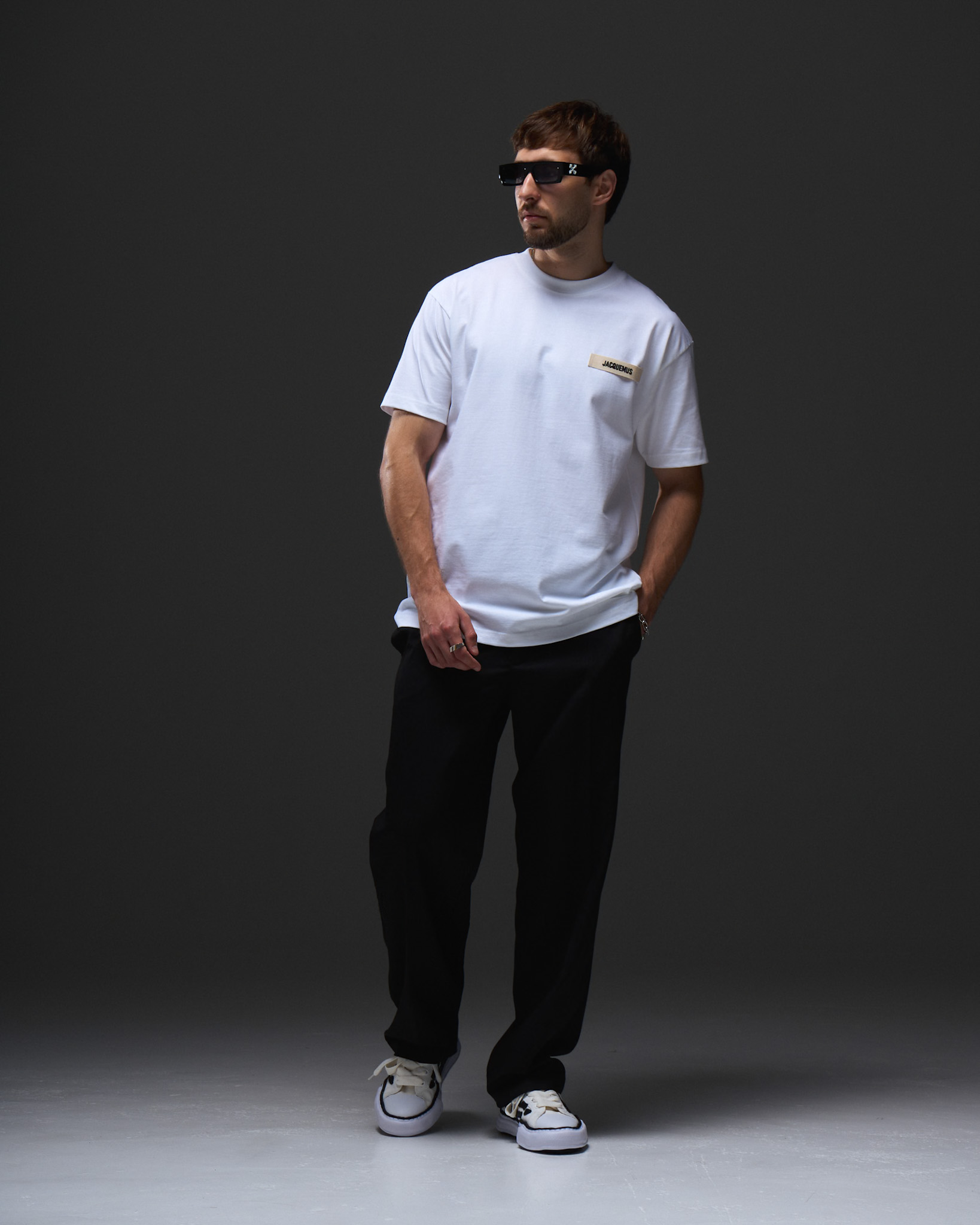 Jacquemus Patch Logo T-Shirt — White