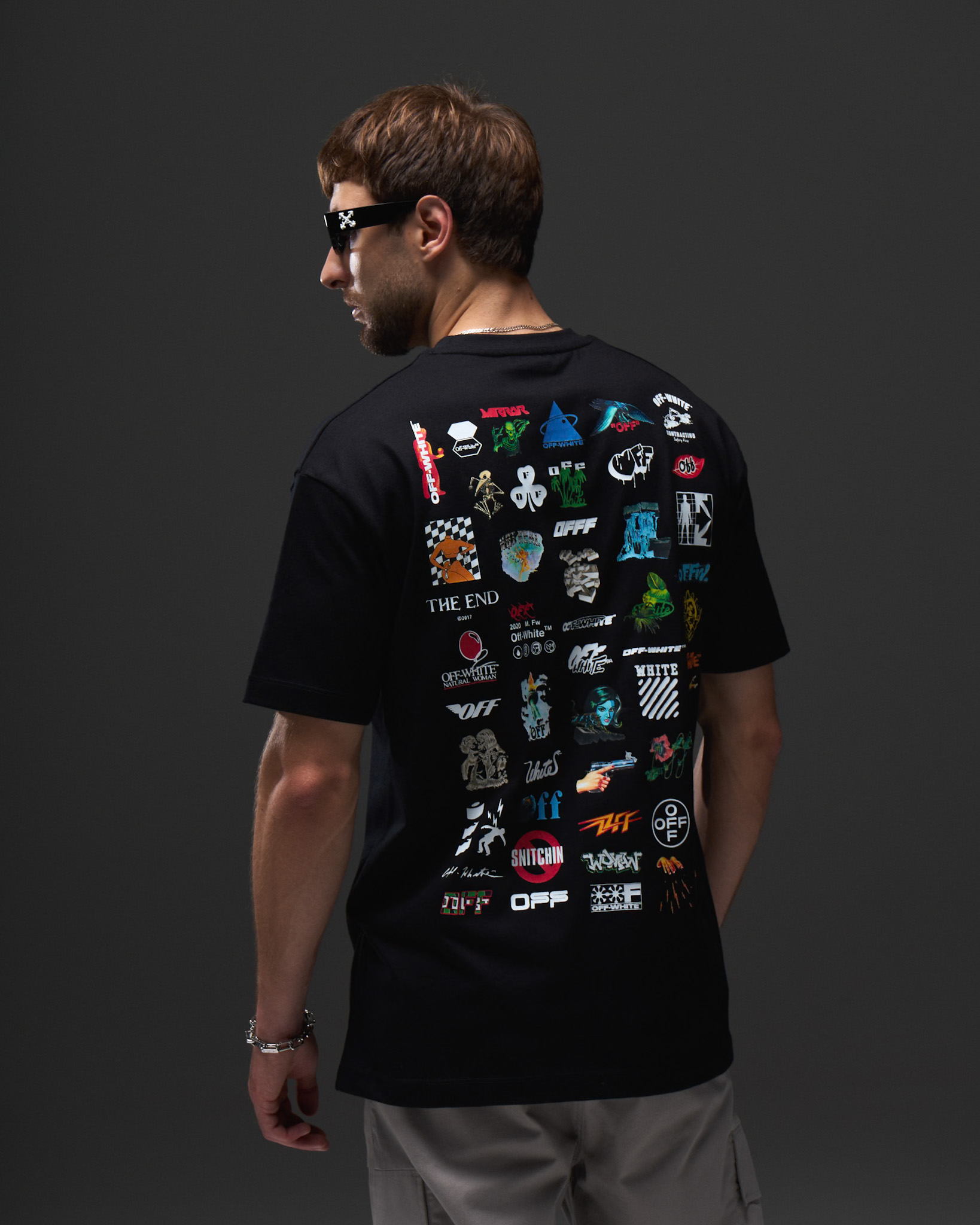 Off-White Archive Multi Logo T-Shirt — Black