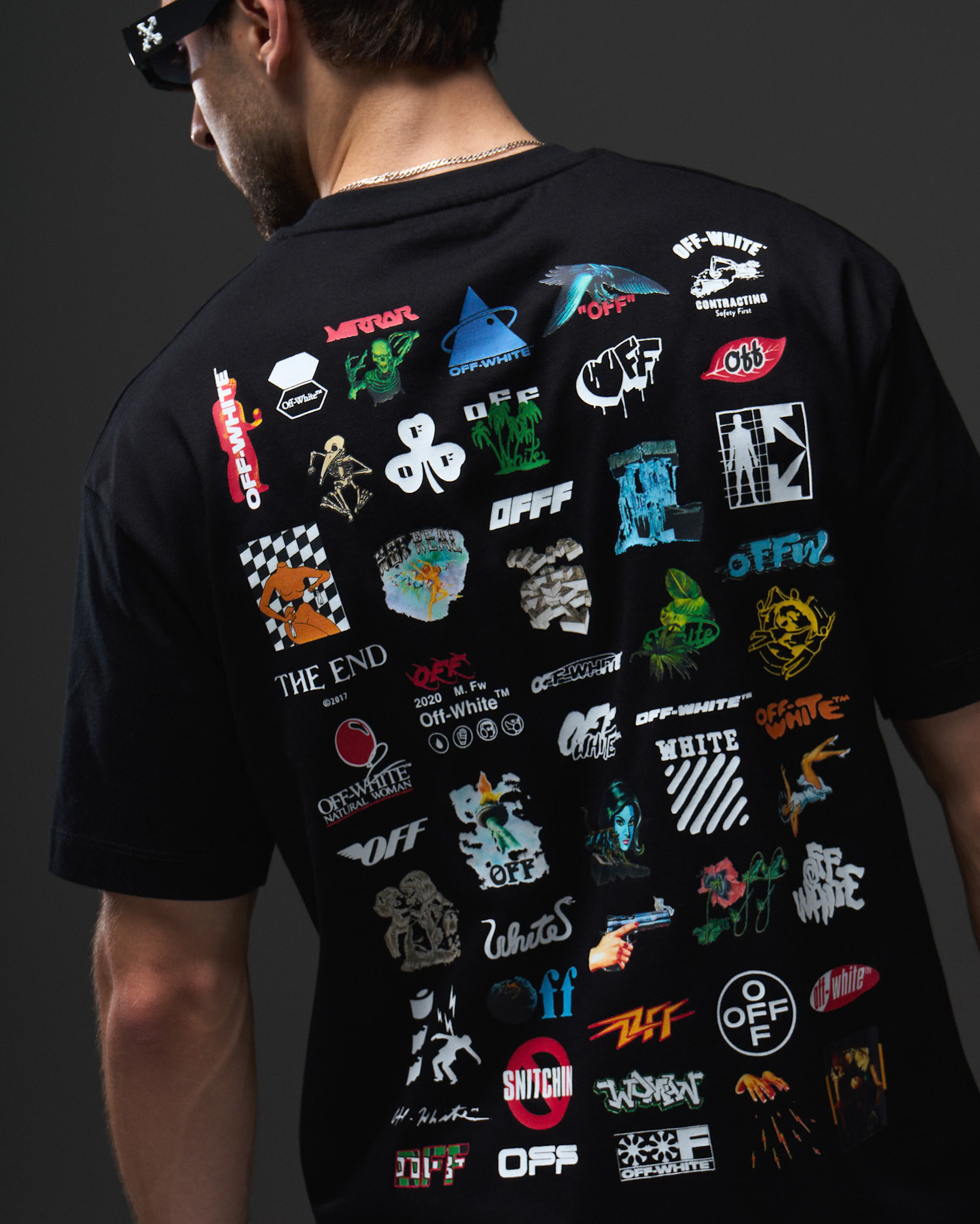 Off-White Archive Multi Logo T-Shirt — Black