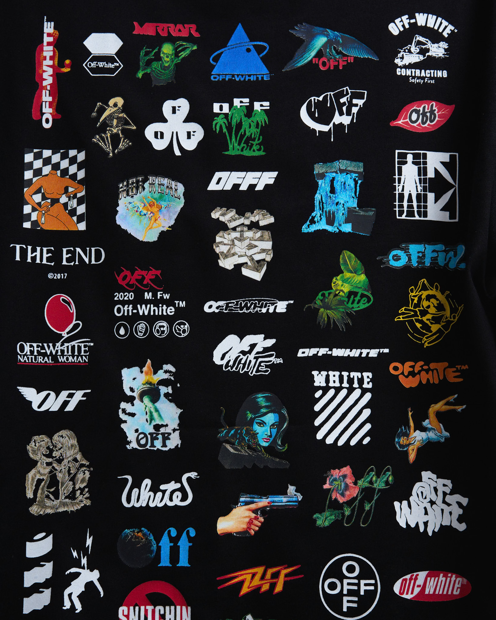 Off-White Archive Multi Logo T-Shirt — Black