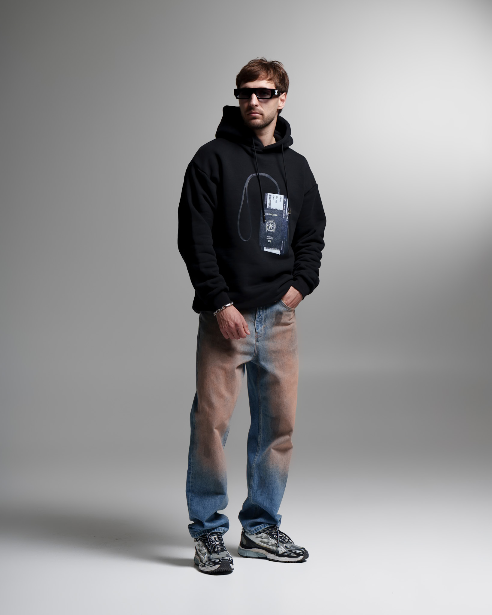 Balenciaga Passport Hoodie — Black Edition