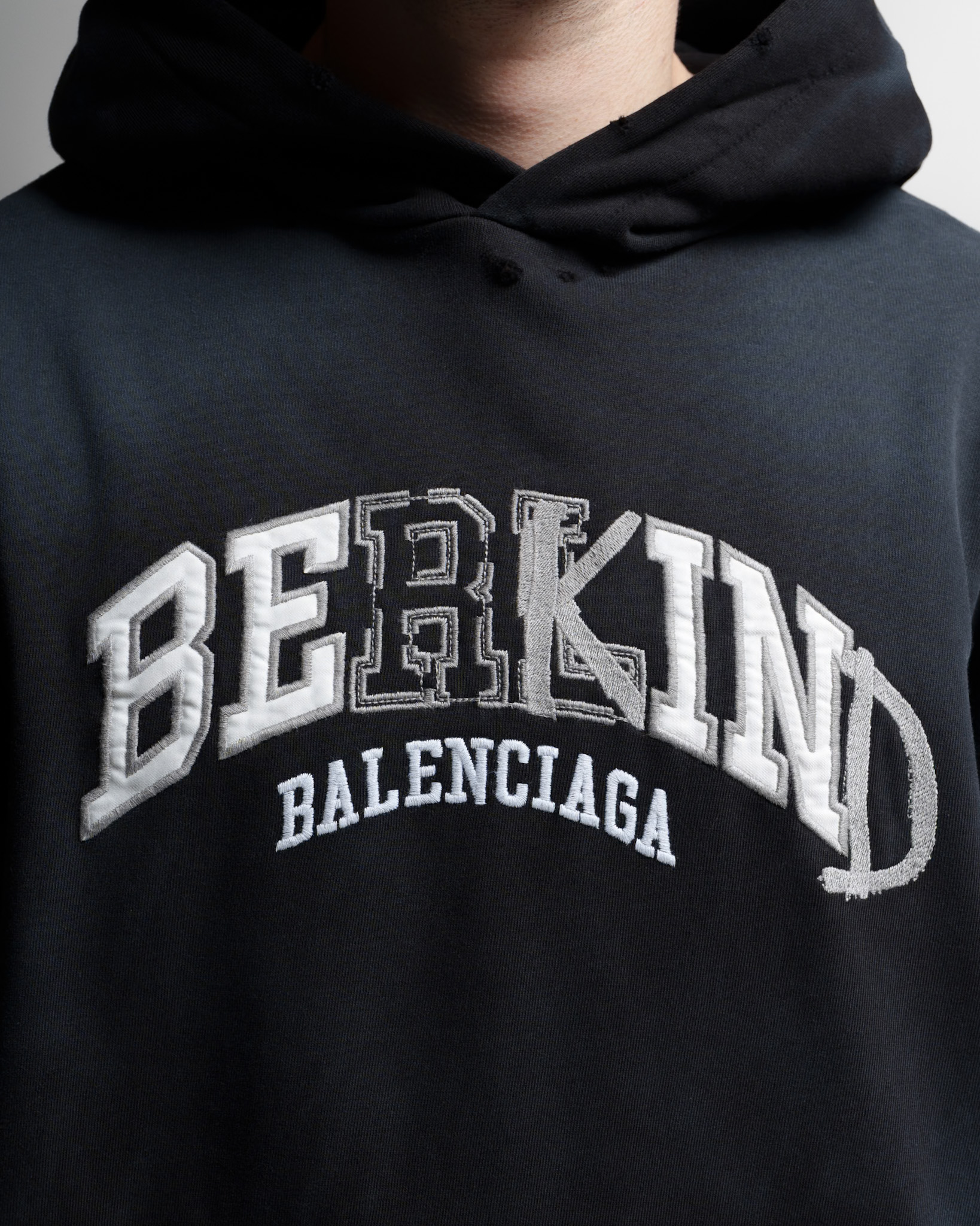 Balenciaga Berkind Logo Hoodie — Black