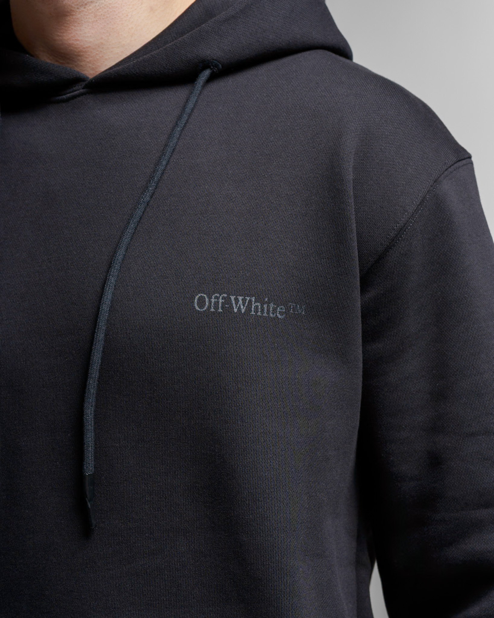 Off-White Metallic Arrows Hoodie — Black
