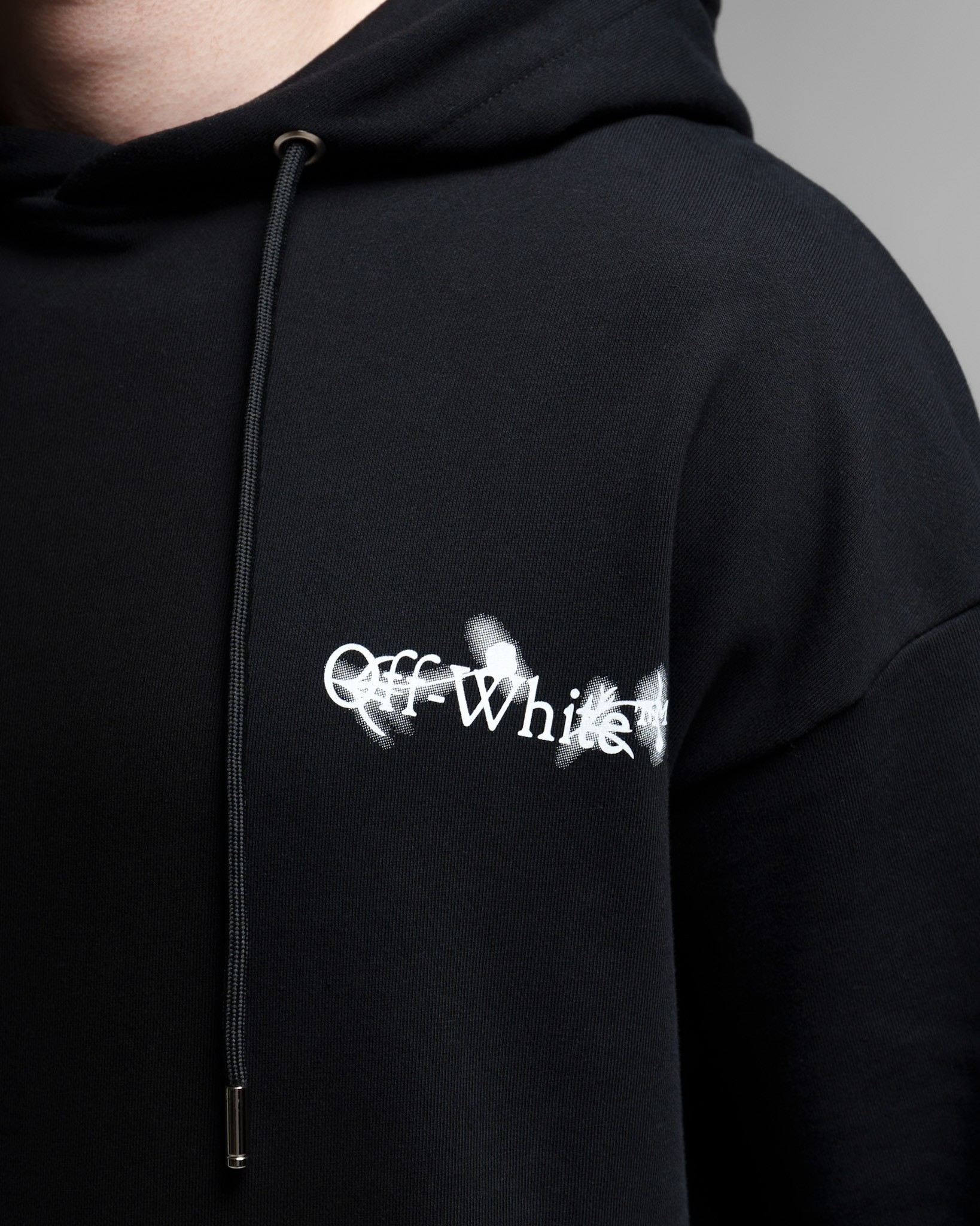 Off-White Floral Back Print Hoodie