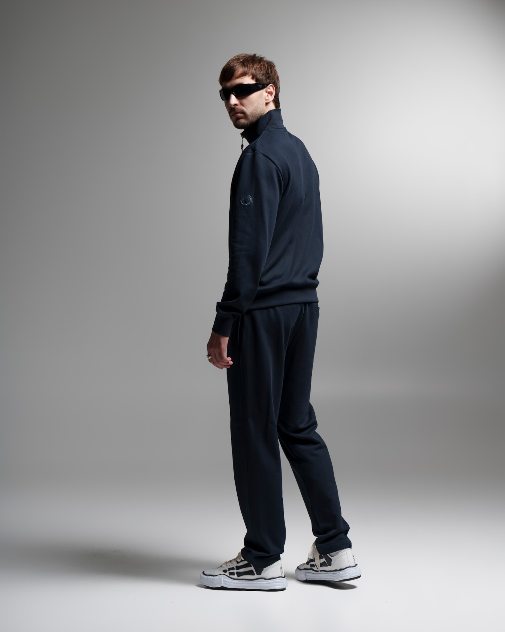 Moncler Navy Signature Track Set
