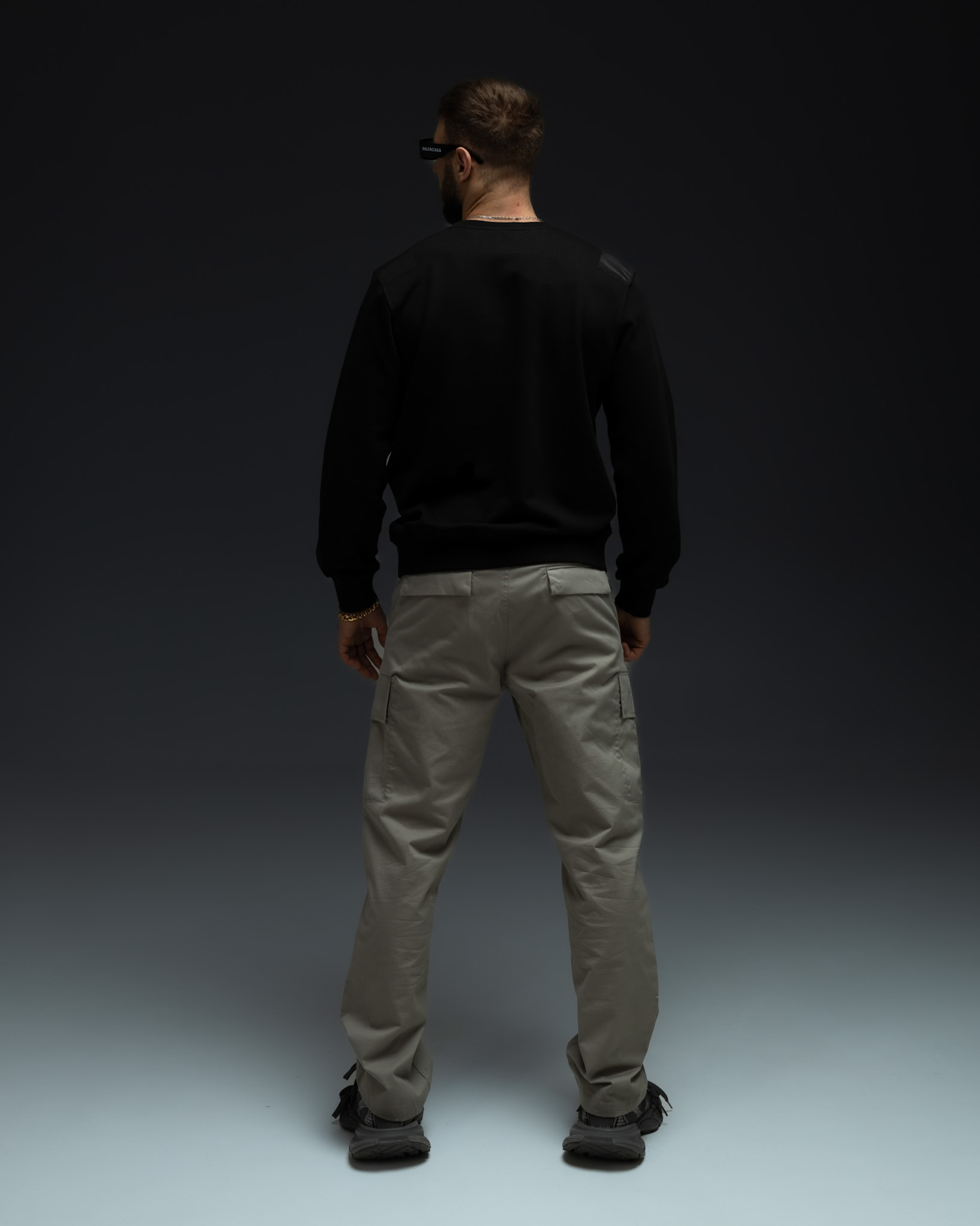 Prada Black Sweatshirt – Triangle Detail