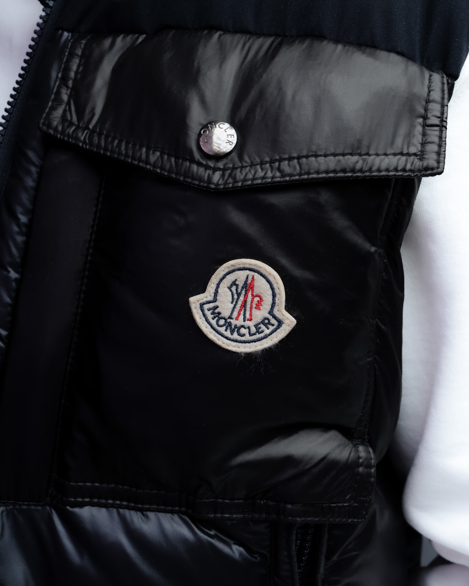 Moncler Down Vest – Signature Gloss Black
