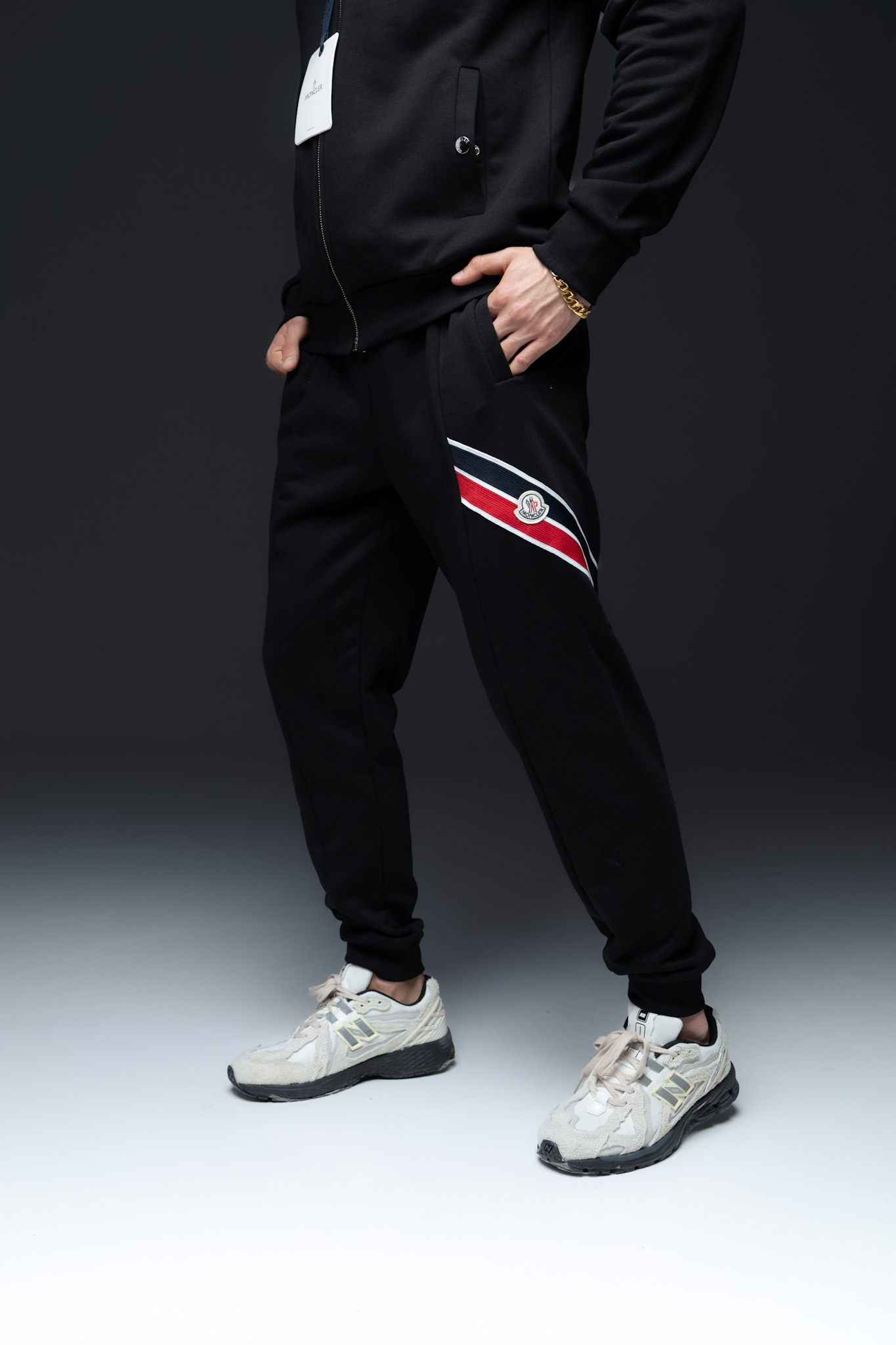 Moncler Tracksuit – Tricolor Stripe