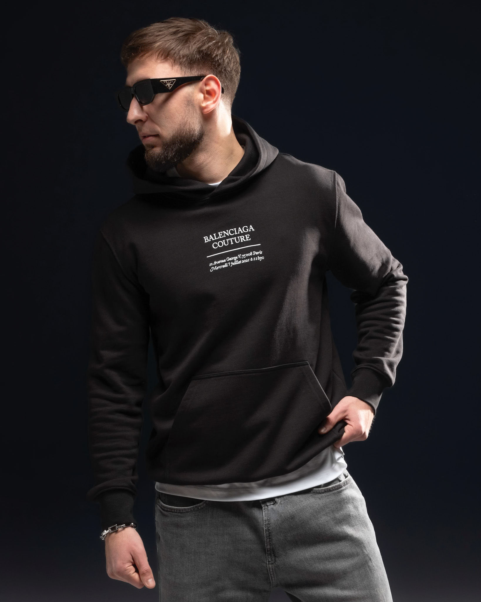 Balenciaga Couture Hoodie “Paris Address”