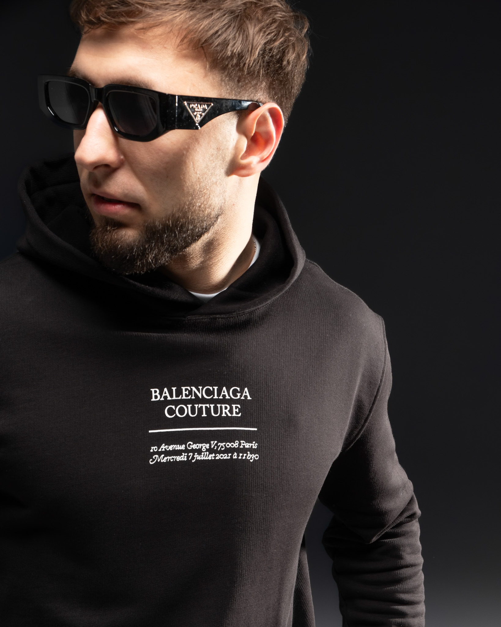 Balenciaga Couture Hoodie “Paris Address”