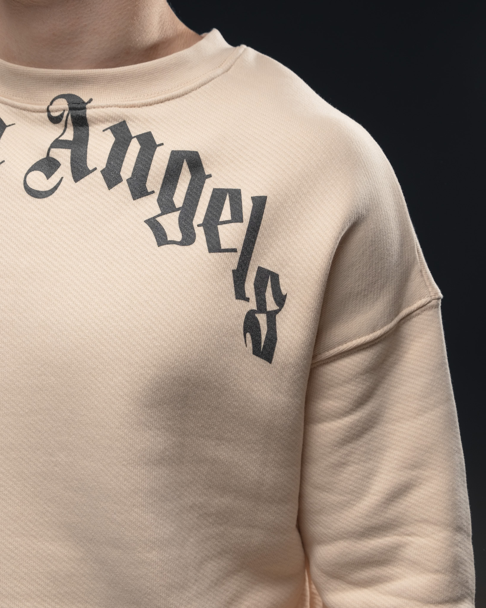 Palm Angels Logo Sweatshirt – Neutral Tone