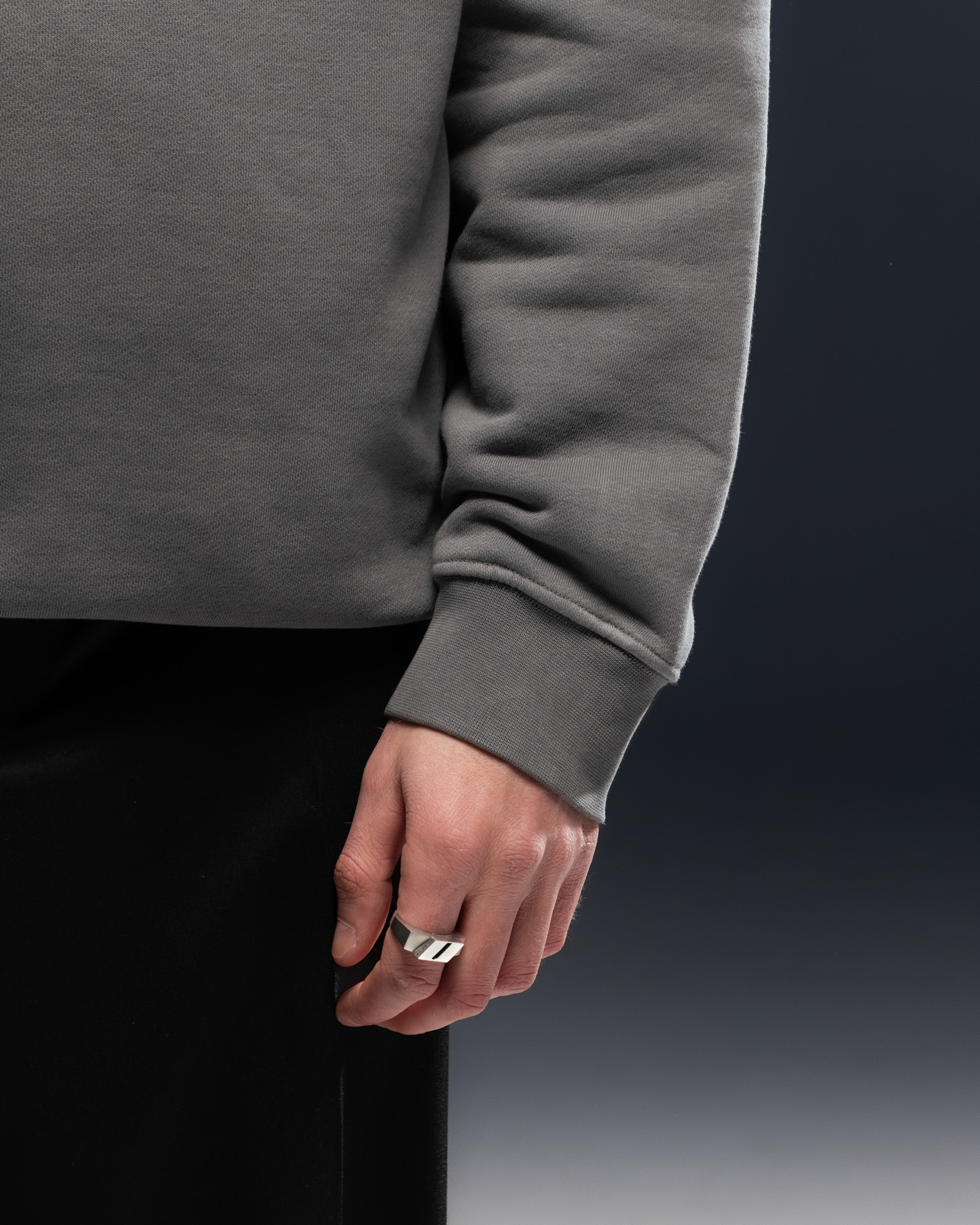 Prada Heritage Hoodie – Grey Monochrome