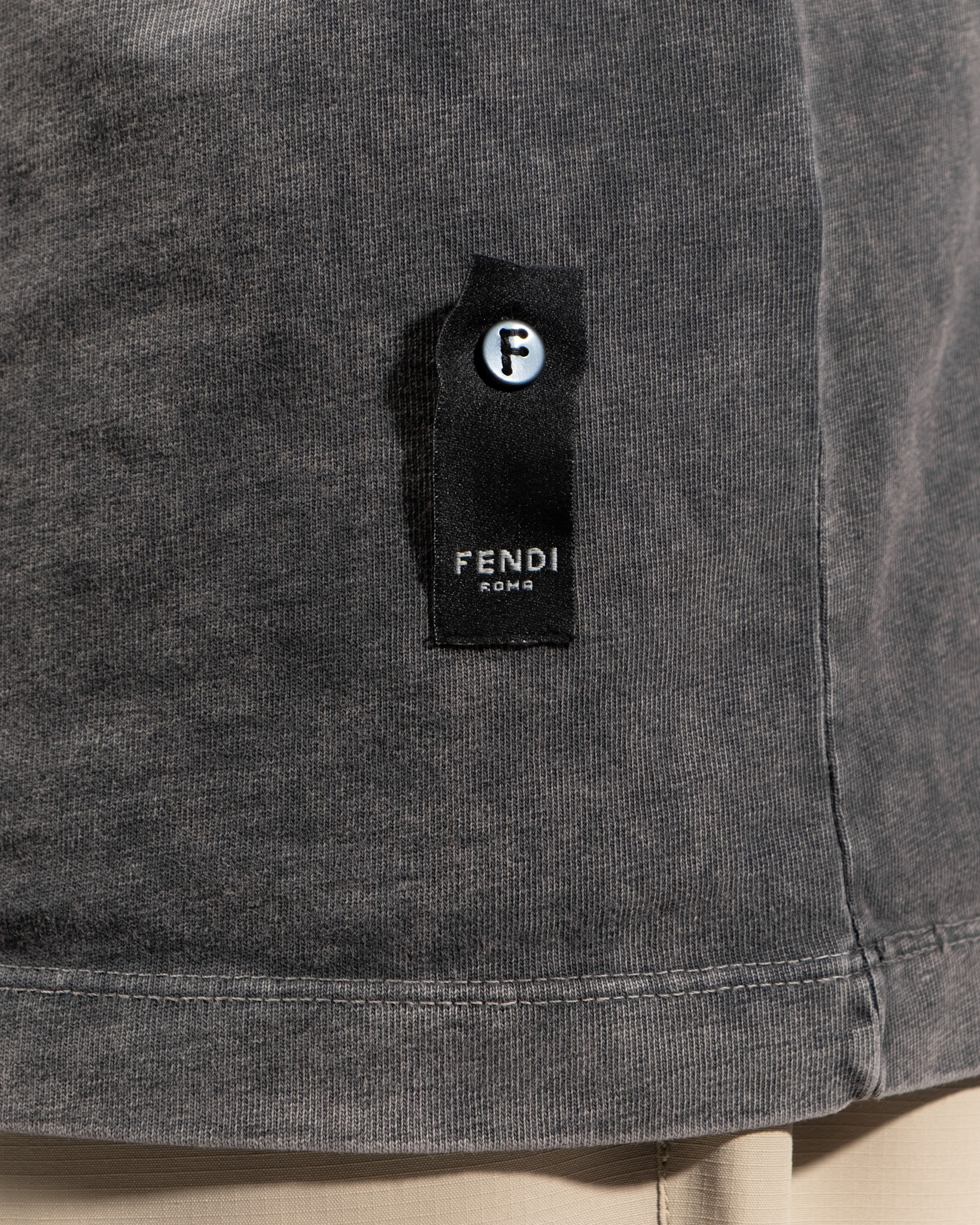 Fendi T-Shirt – Washed Black Roma Edition