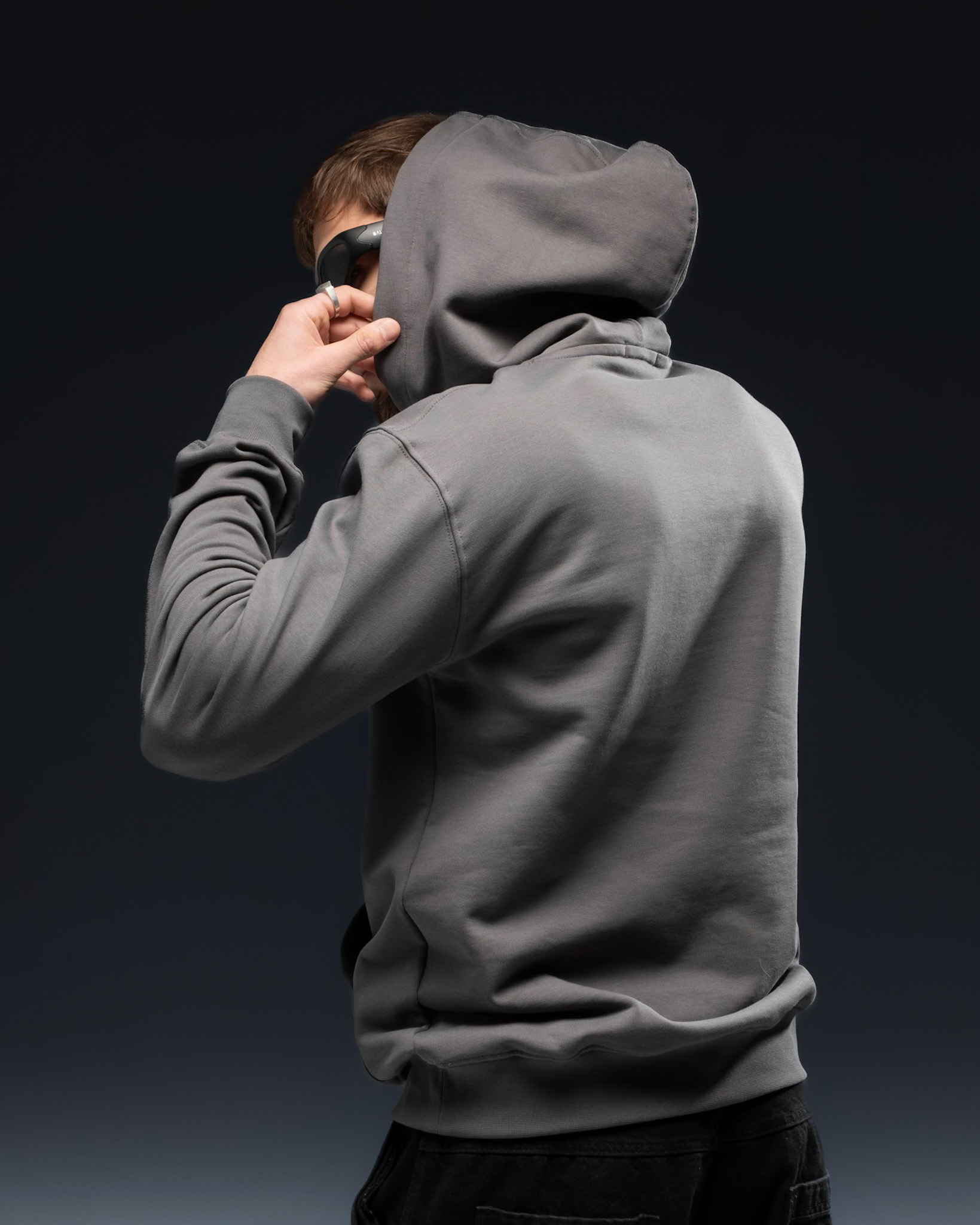 Christian Dior Hoodie – Grey Logo