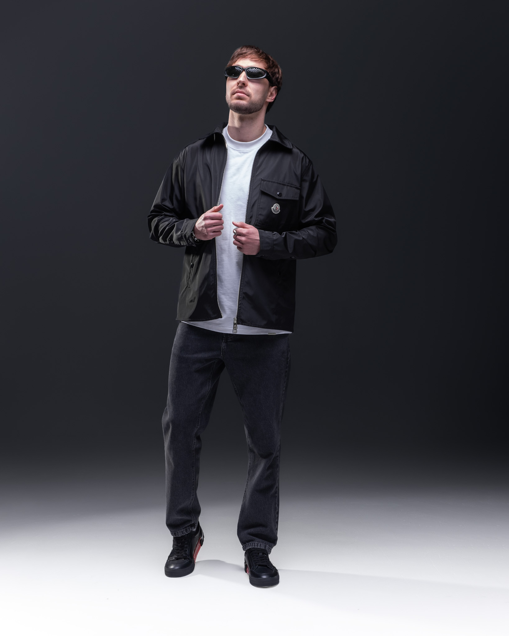 Moncler Nylon Shirt Jacket – Shadow Black