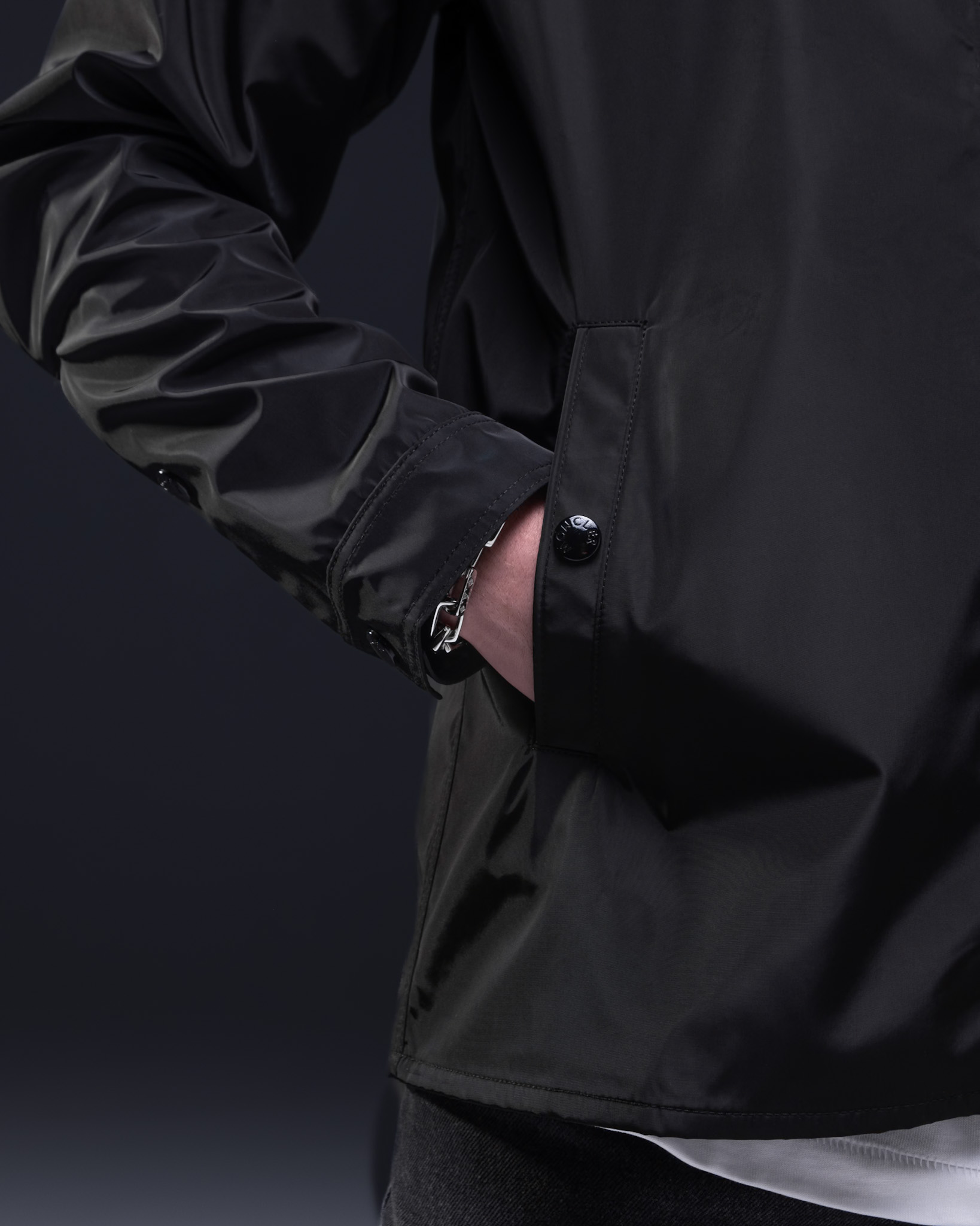 Moncler Nylon Shirt Jacket – Shadow Black