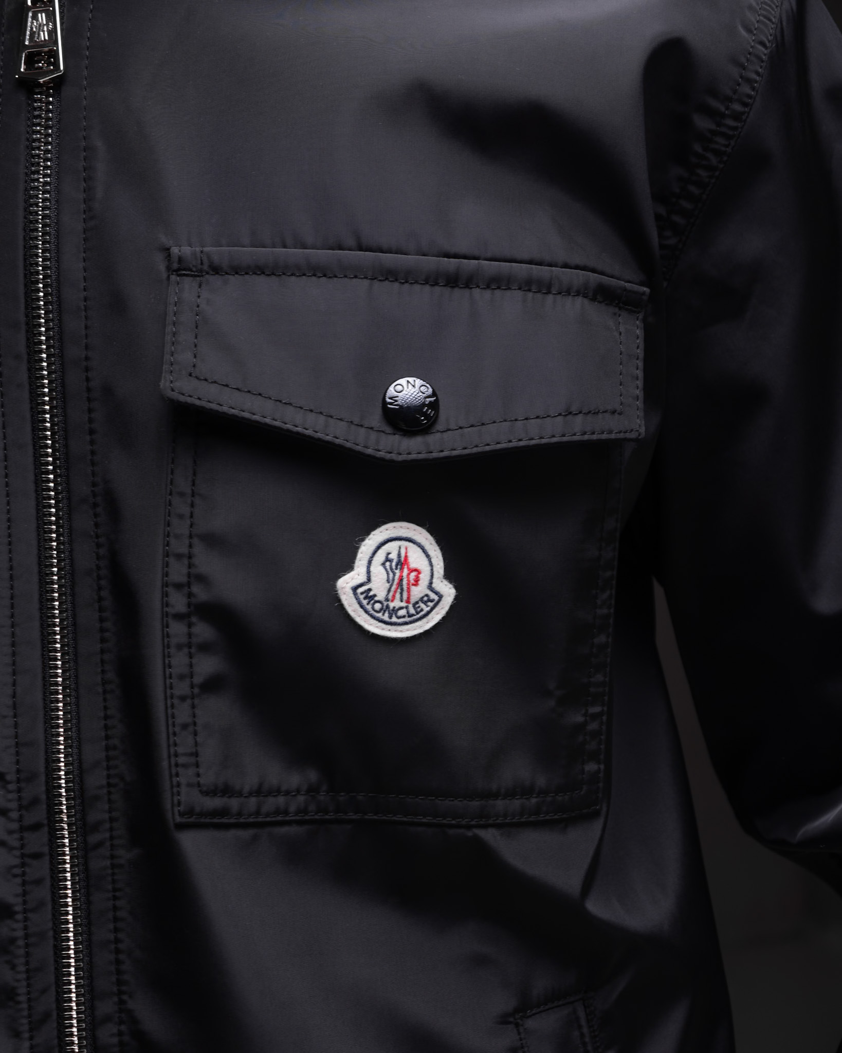 Moncler Nylon Shirt Jacket – Shadow Black