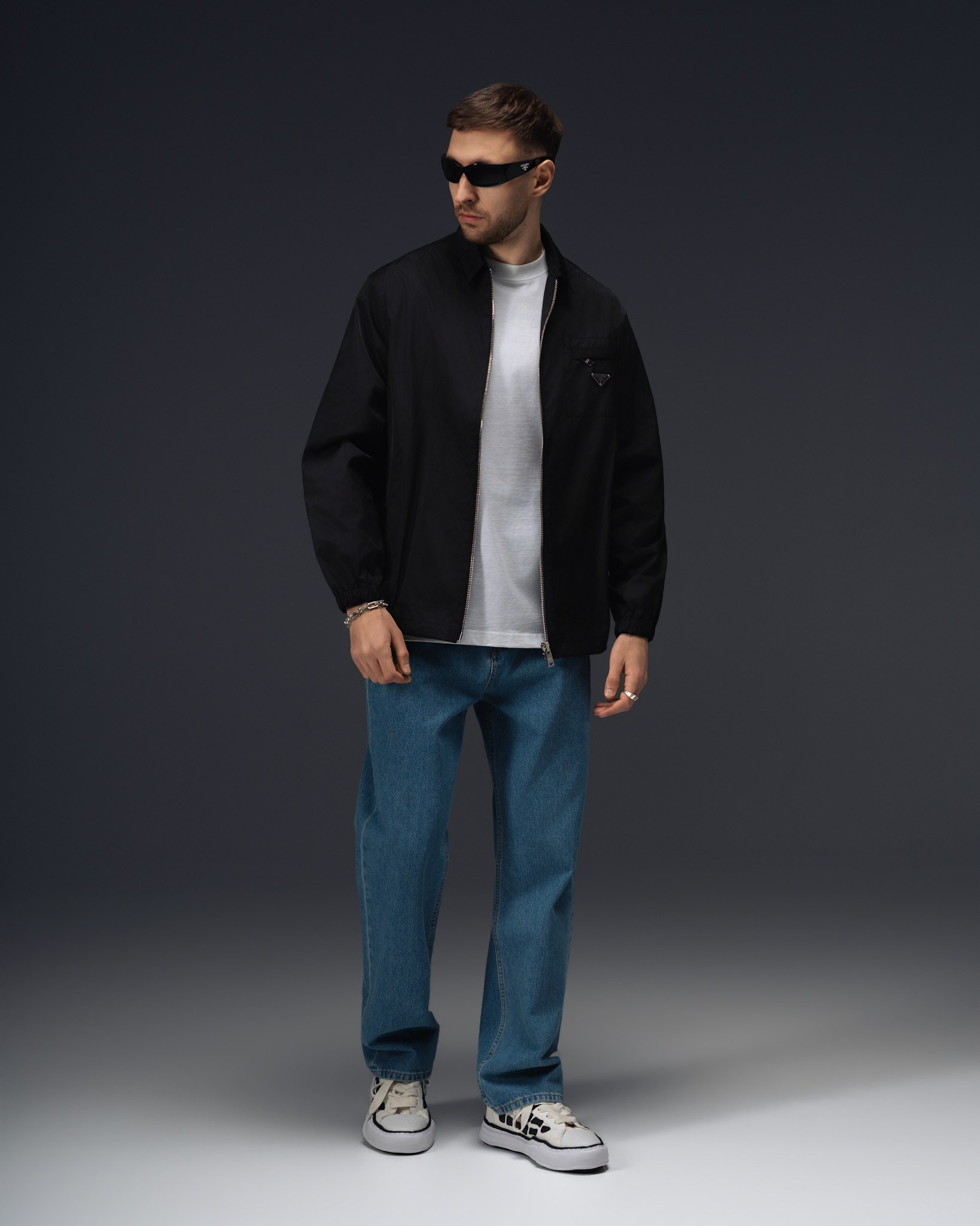 Prada Re-Nylon Zip Jacket