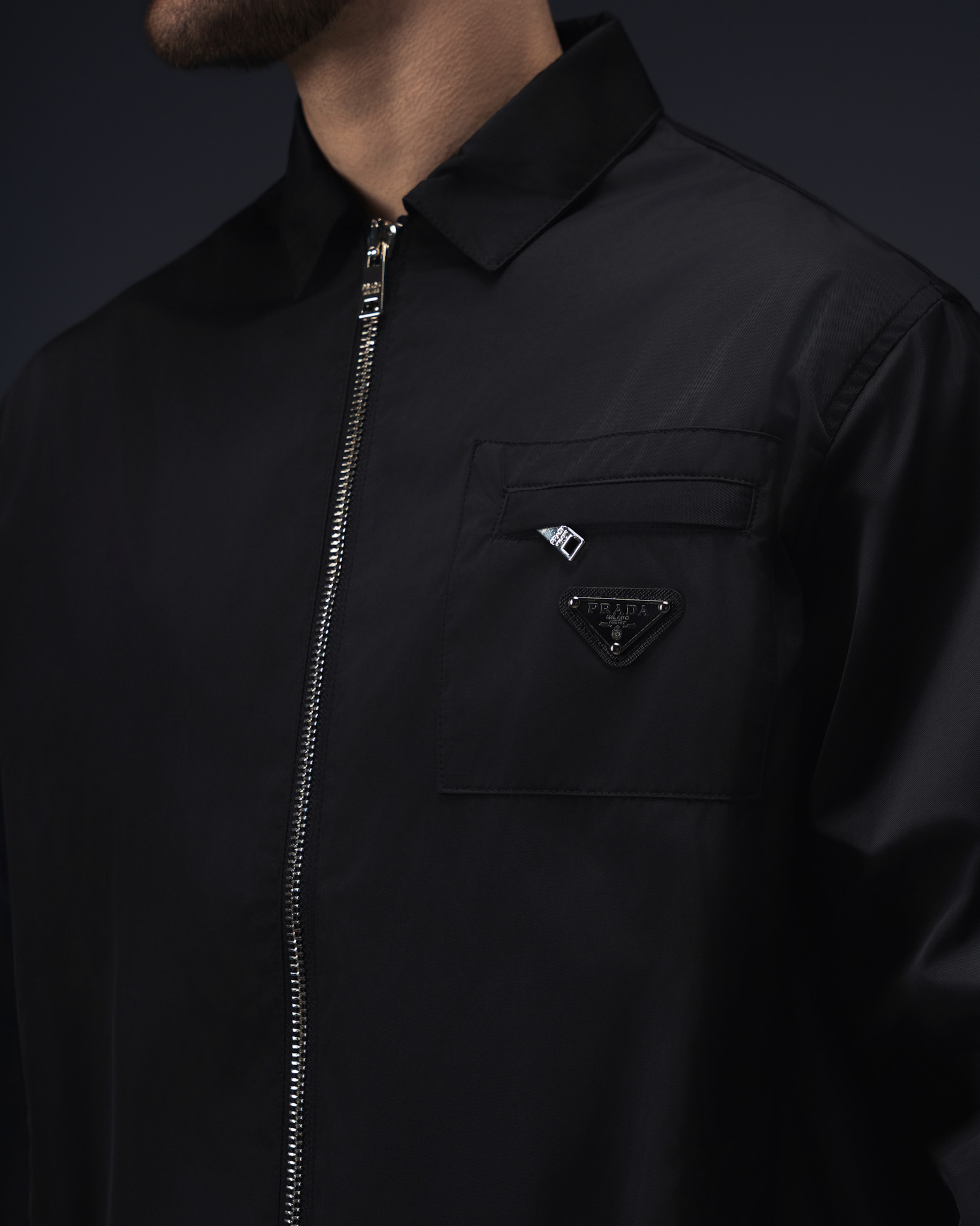 Prada Re-Nylon Zip Jacket