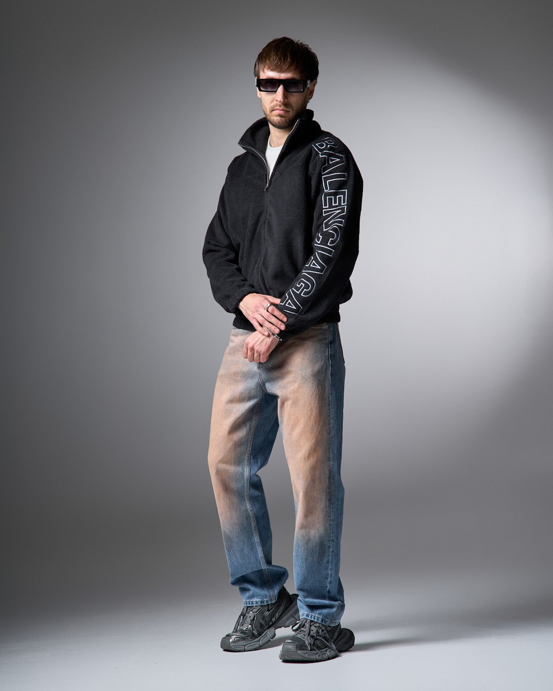 Balenciaga Black Fleece Jacket