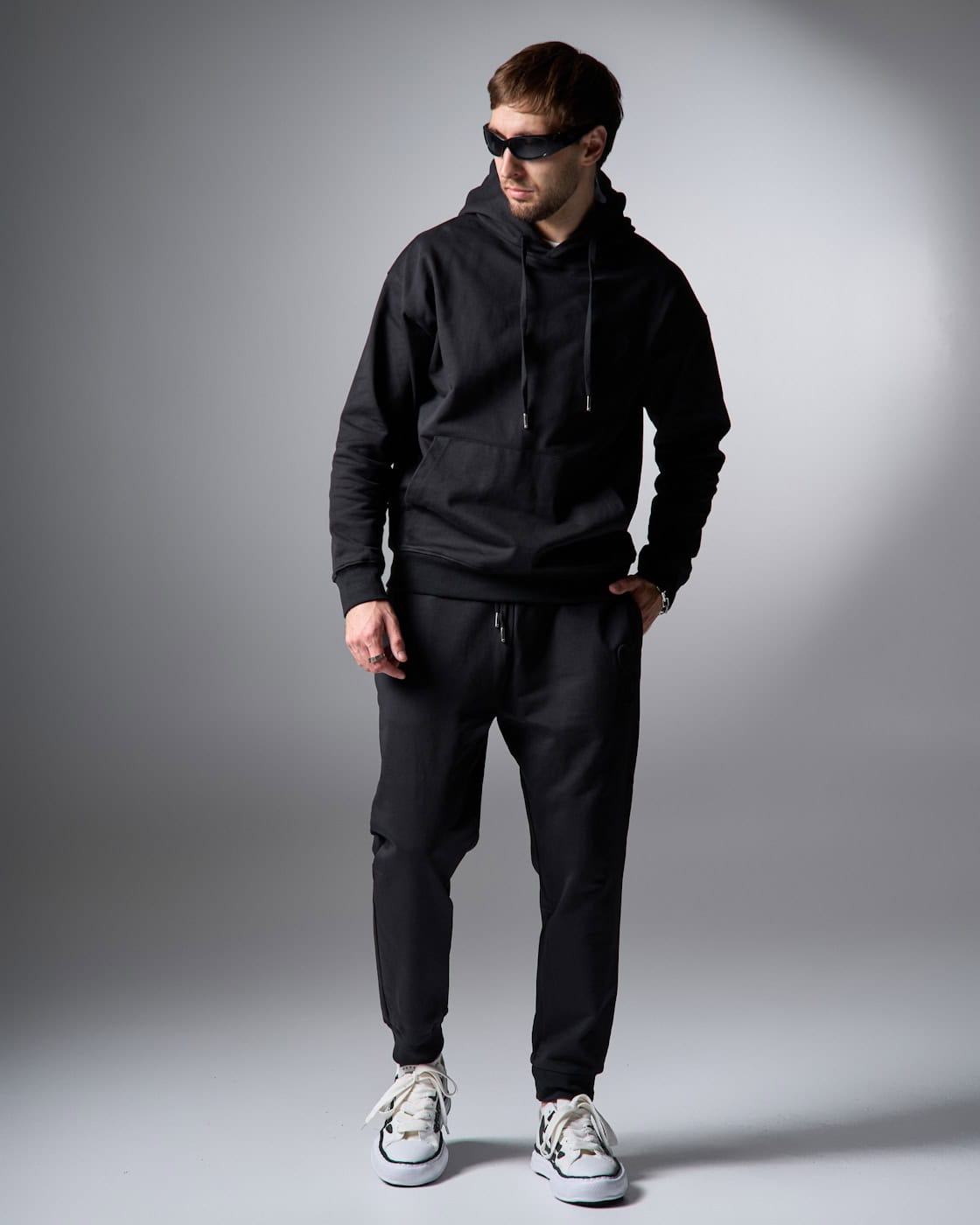 AMI Paris Heart Logo Black Tracksuit