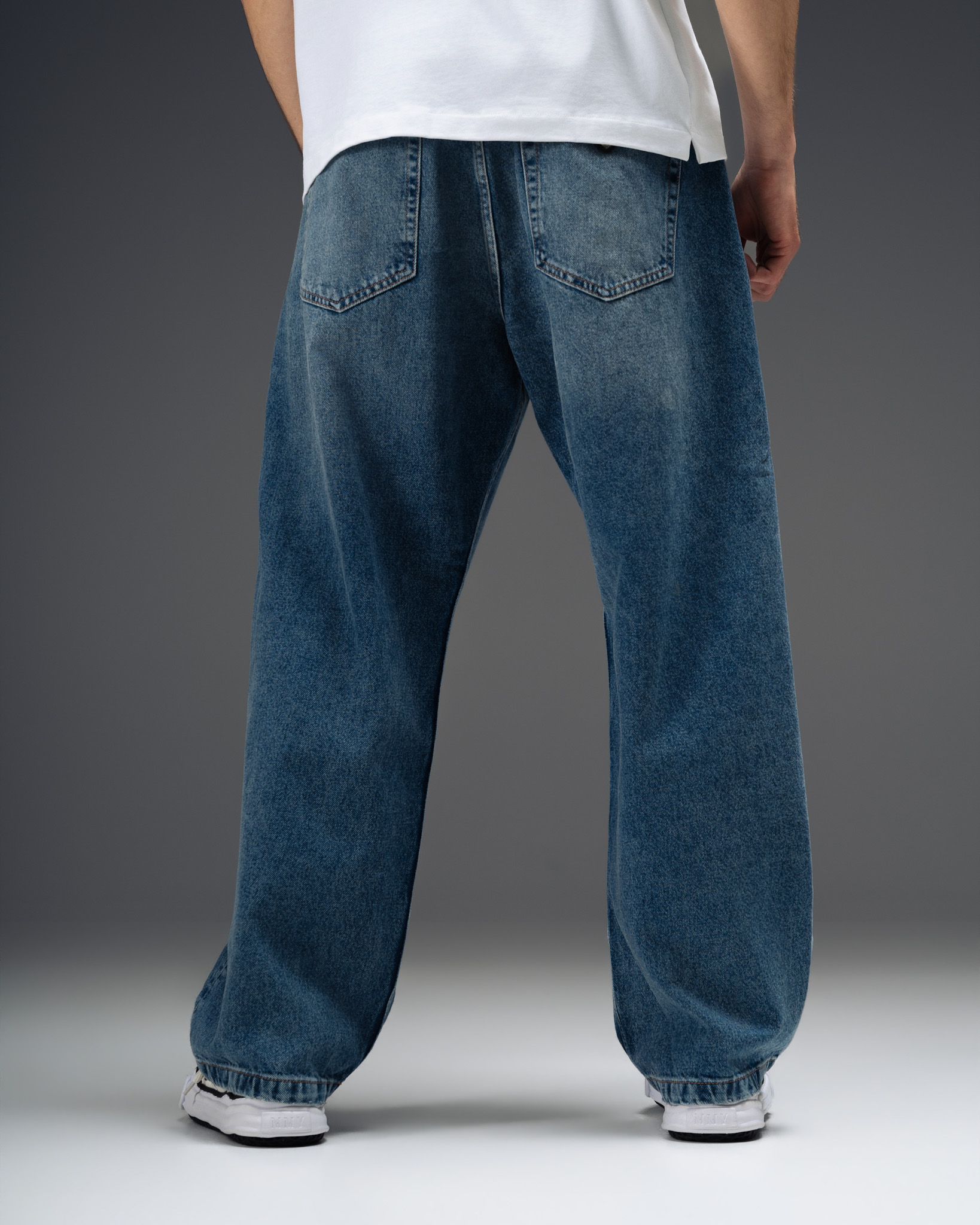 Prada Classic Blue Baggy Denim Jeans