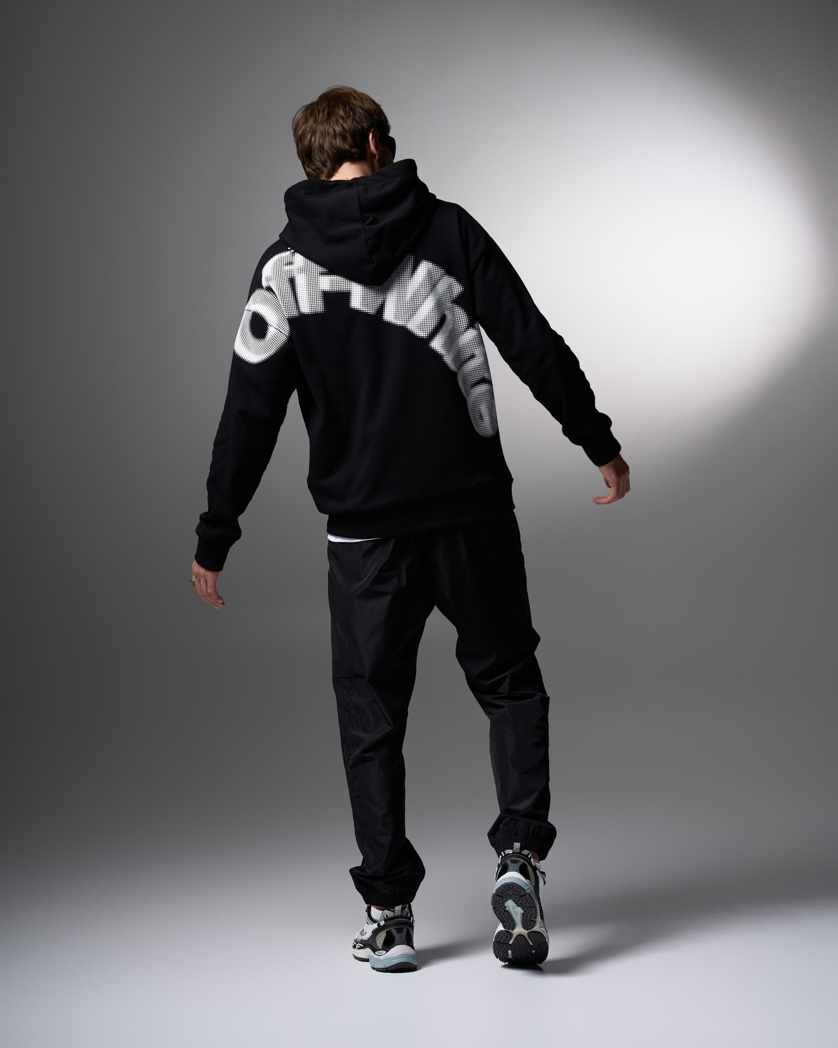Off-White Optical Logo Black Hoodie