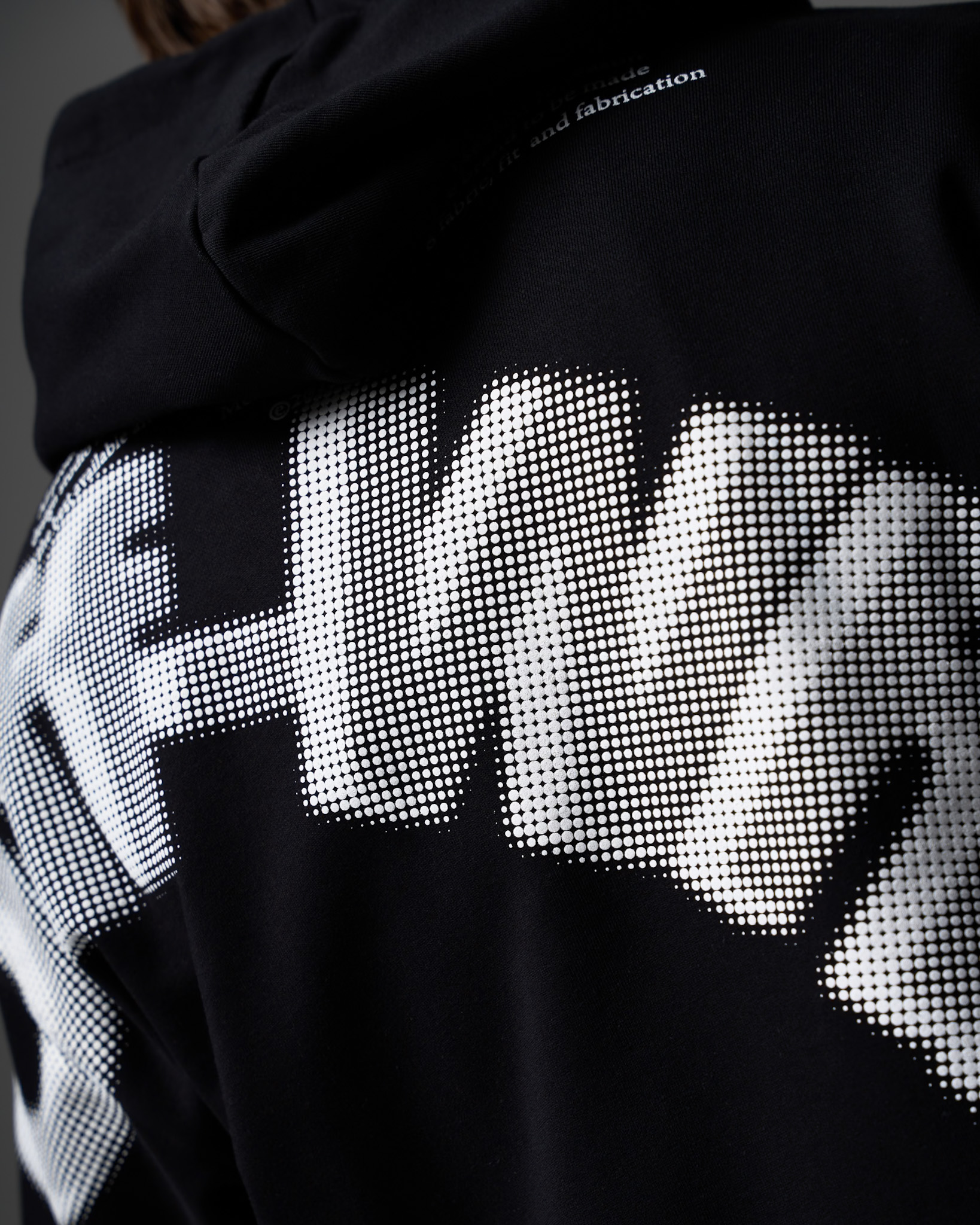 Off-White Optical Logo Black Hoodie