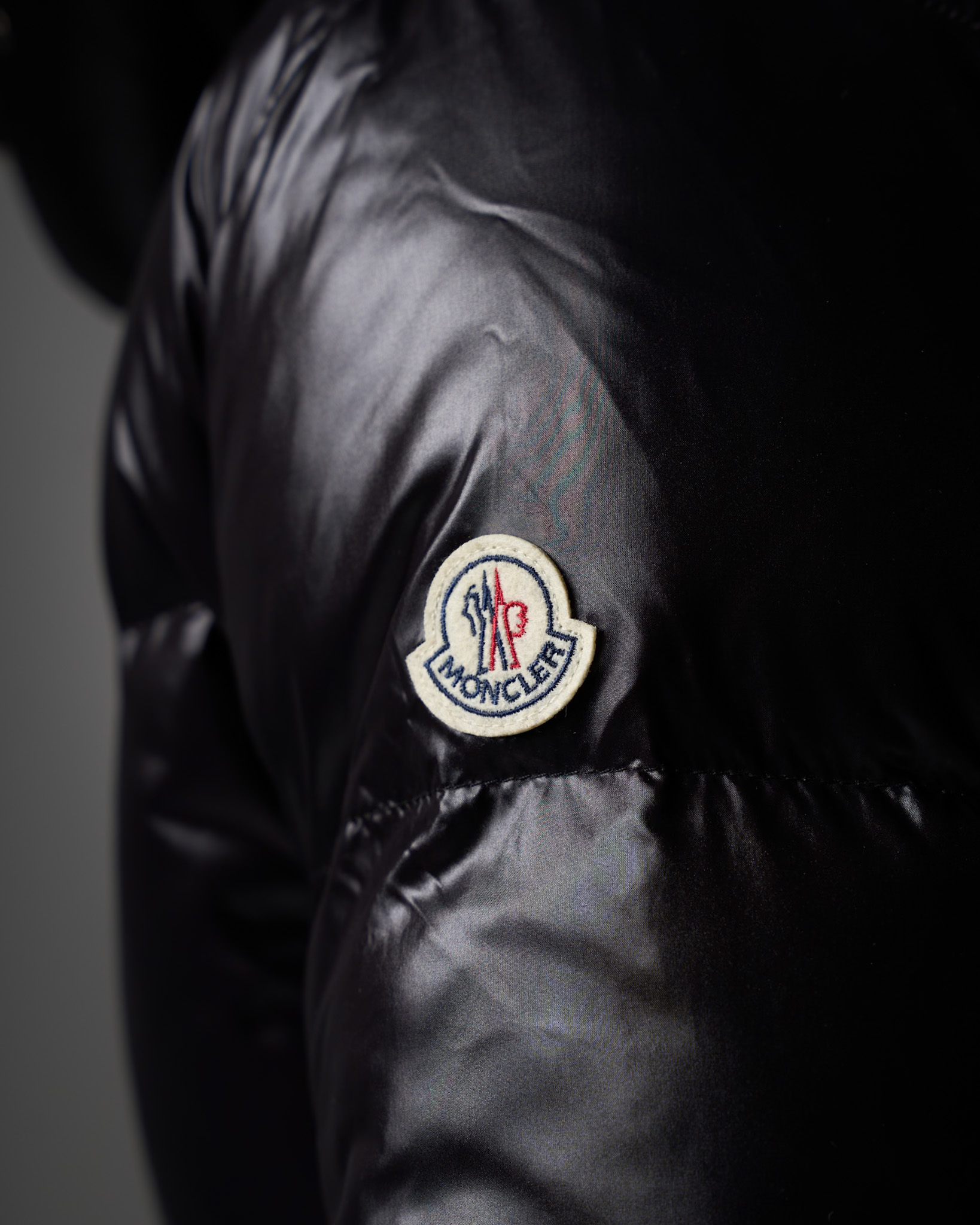 Moncler Iconic Gloss Black Down Jacket