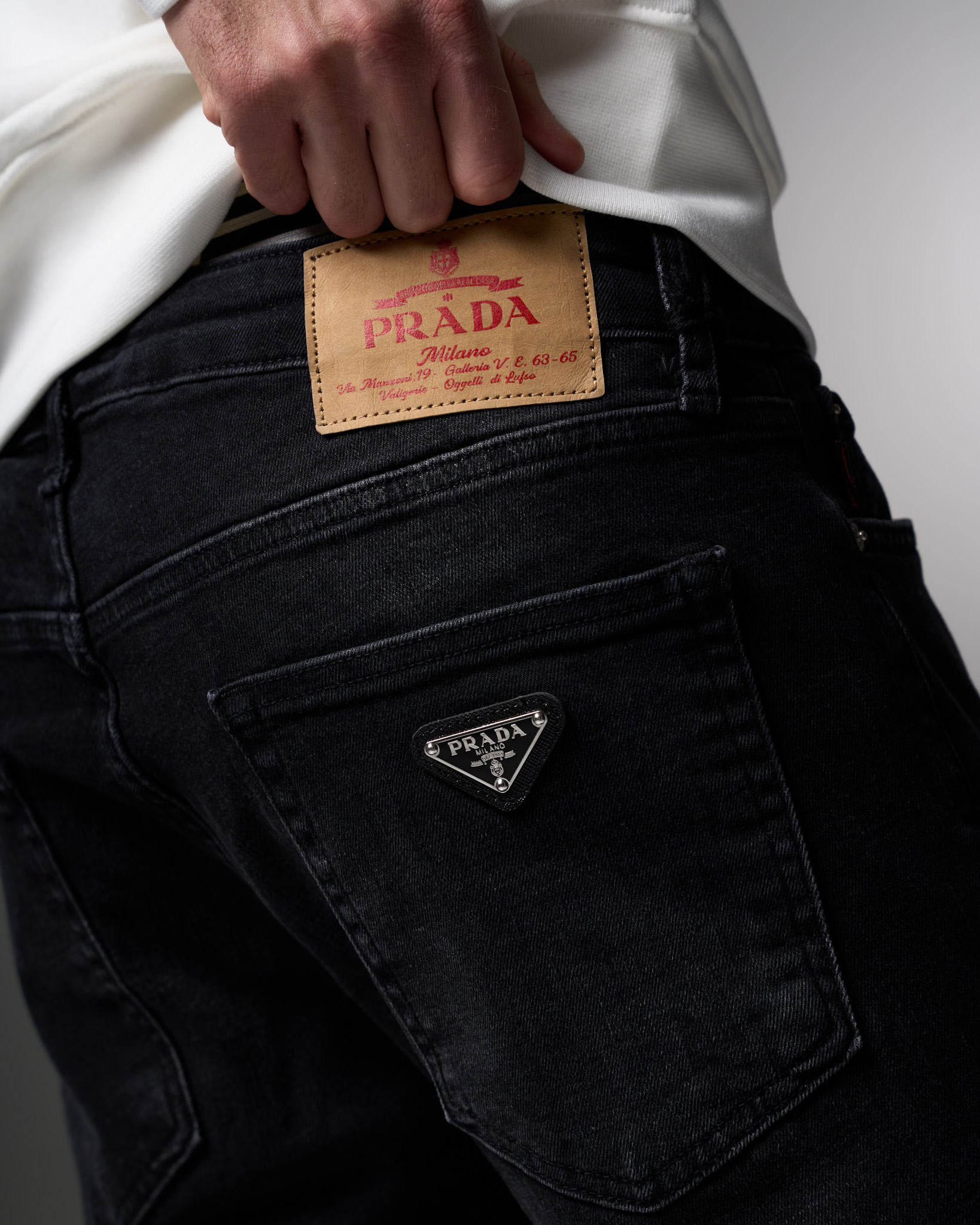 Prada Milano Dark Grey Denim Jeans
