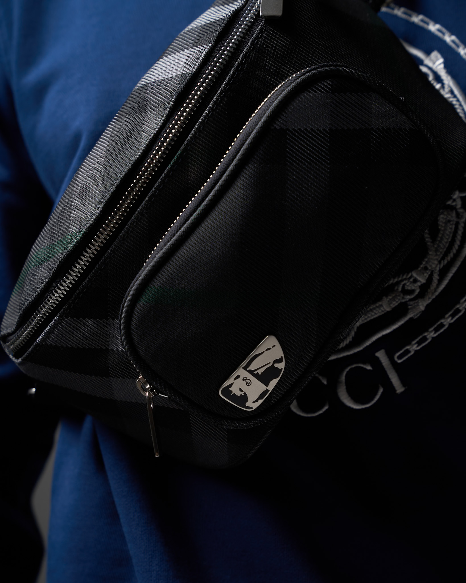 Burberry Black Check Crossbody Bag