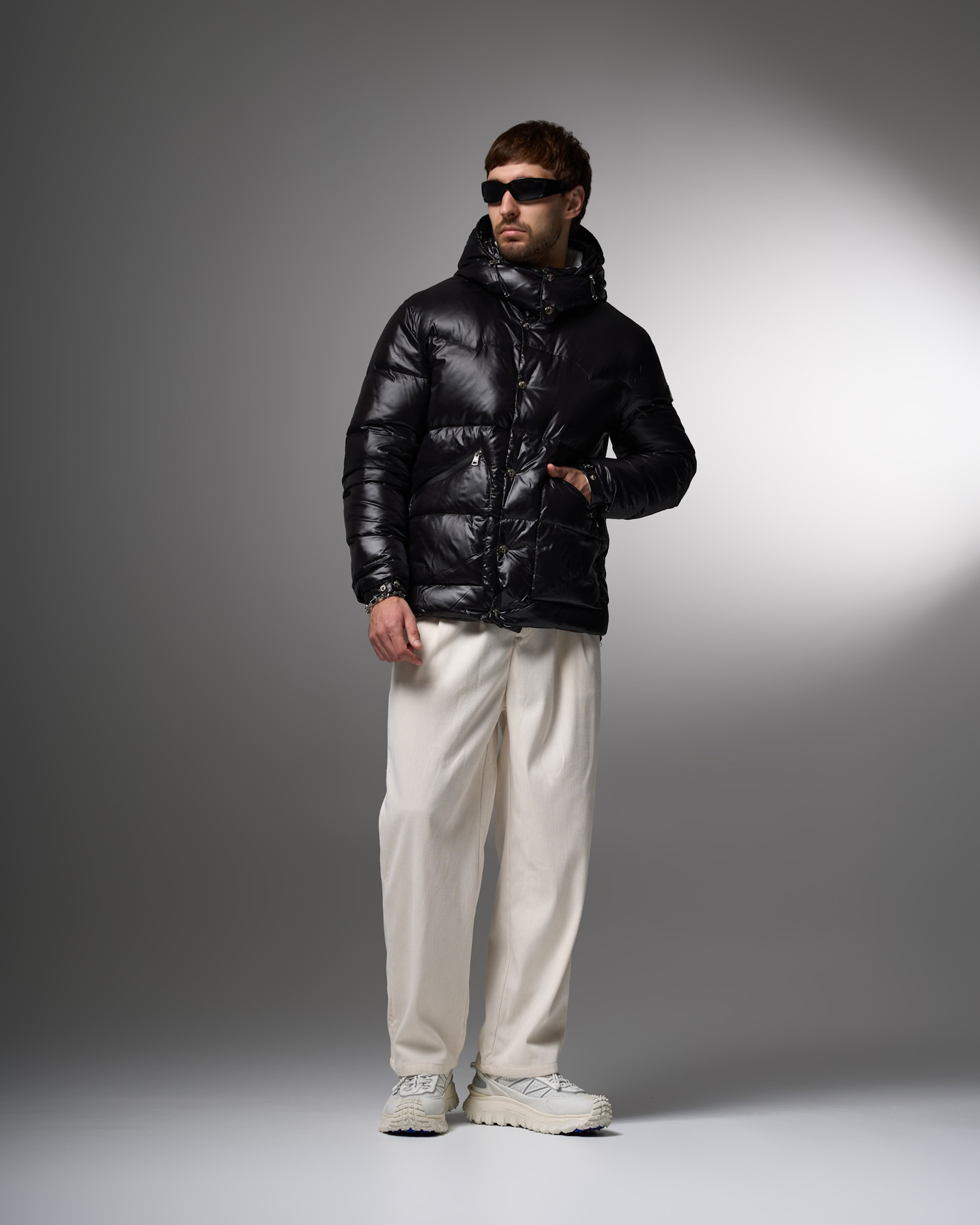 Moncler Iconic Gloss Black Down Jacket