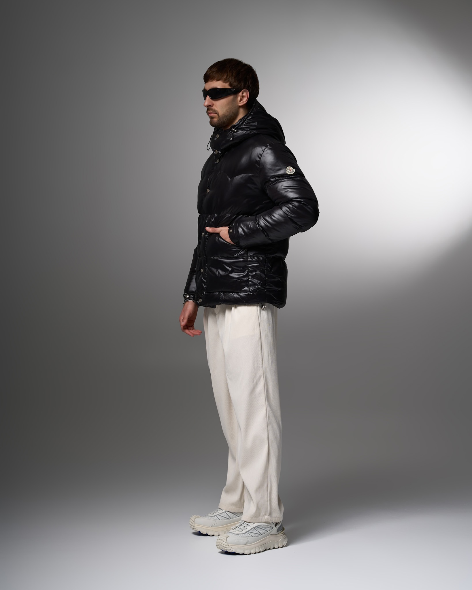 Moncler Iconic Gloss Black Down Jacket