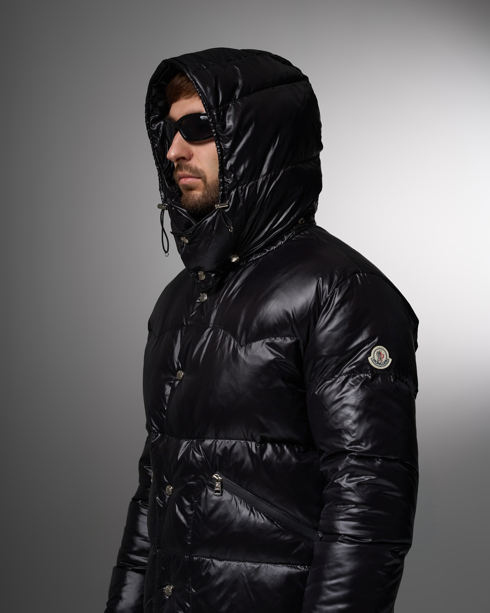 Moncler Iconic Gloss Black Down Jacket