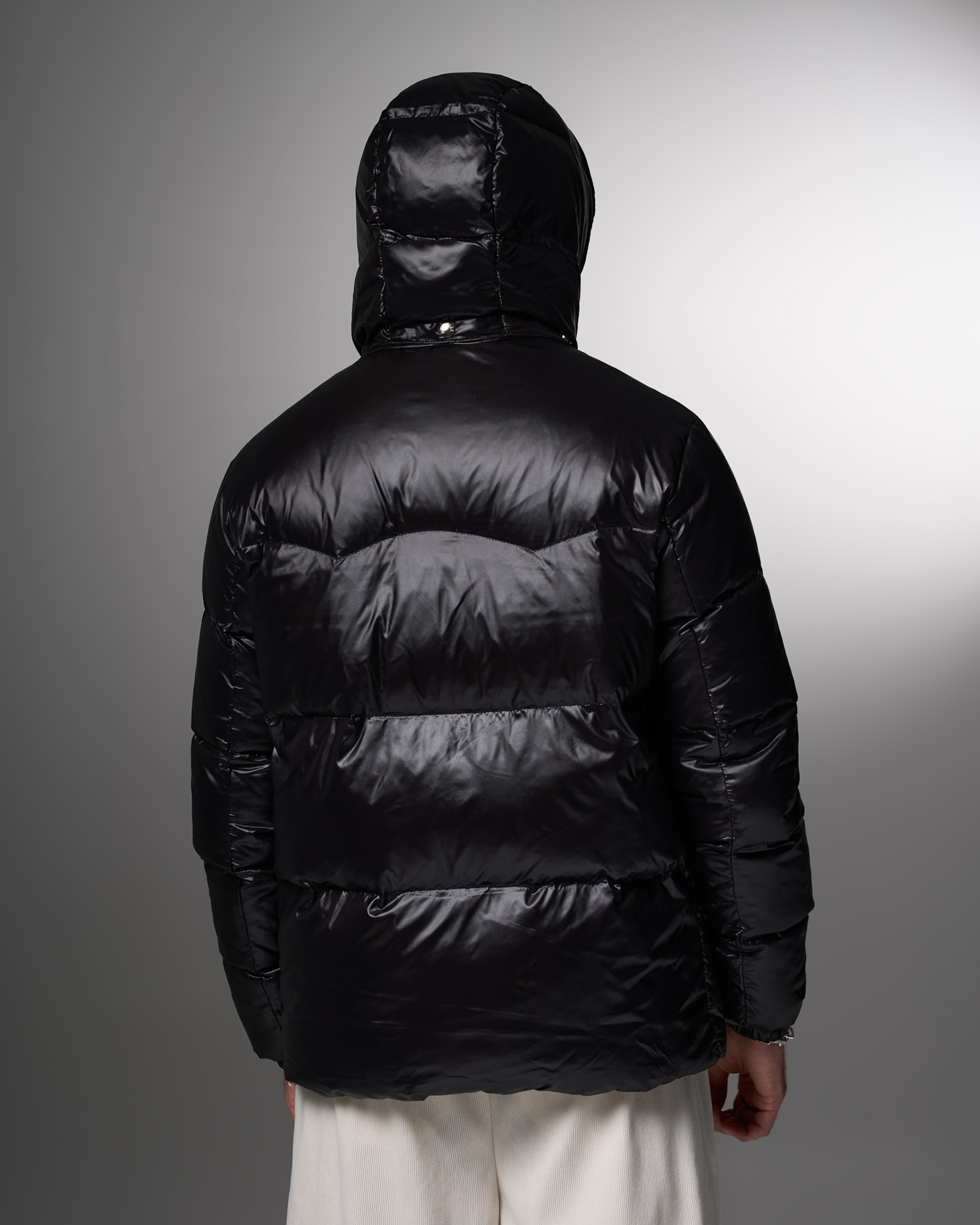 Moncler Iconic Gloss Black Down Jacket