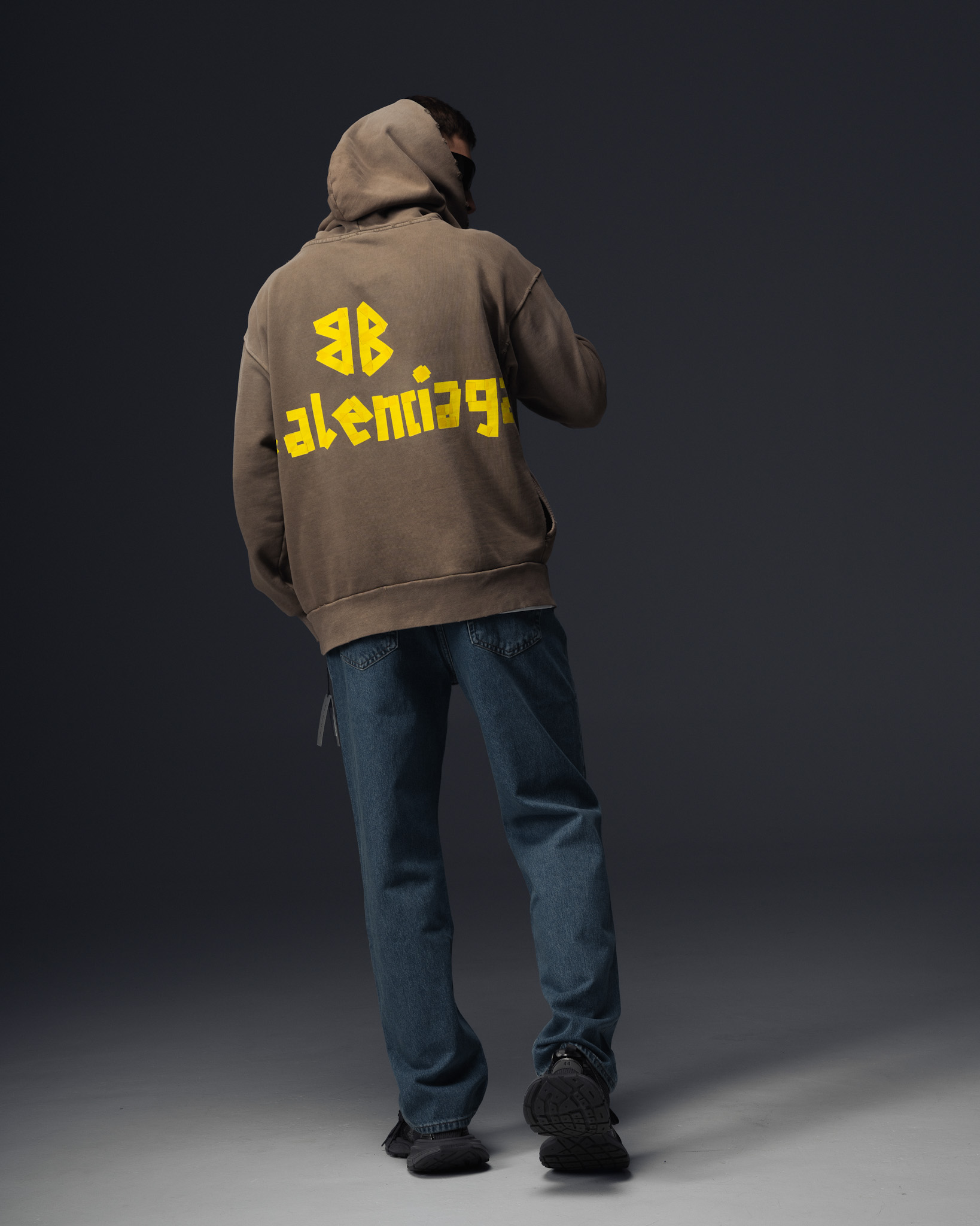 Balenciaga Graphite Fade Hoodie