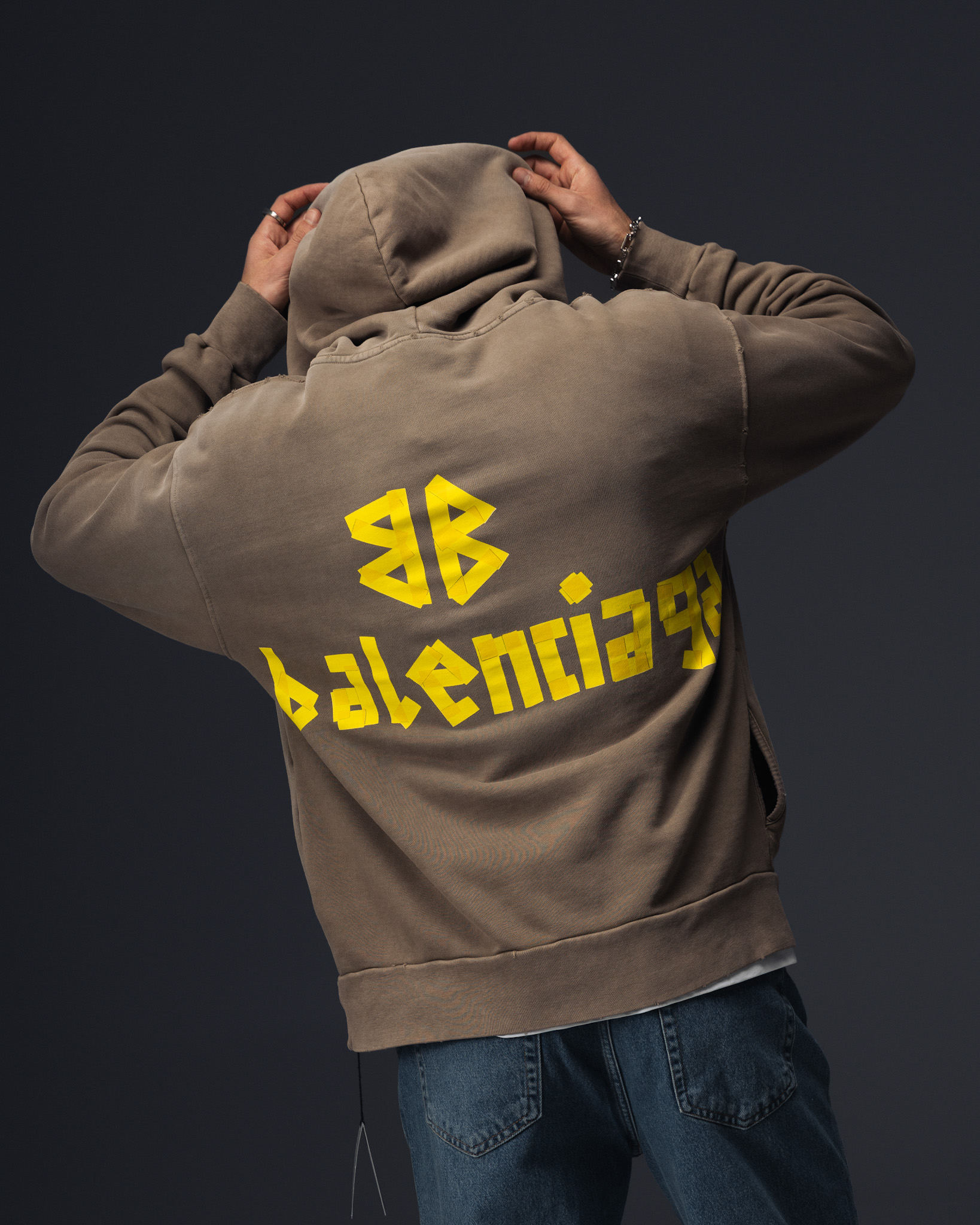 Balenciaga Graphite Fade Hoodie