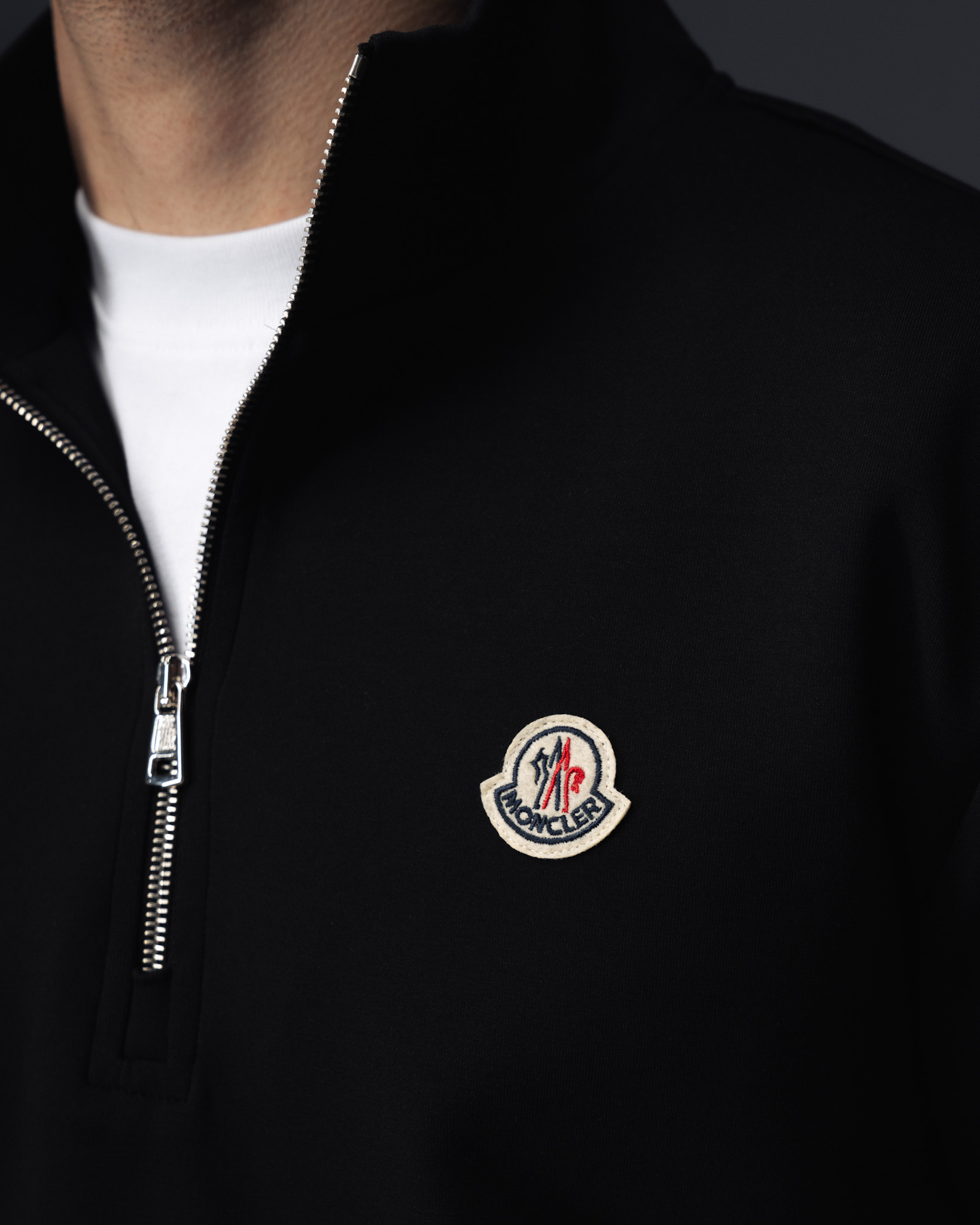 Moncler Zip Sweatshirt Black