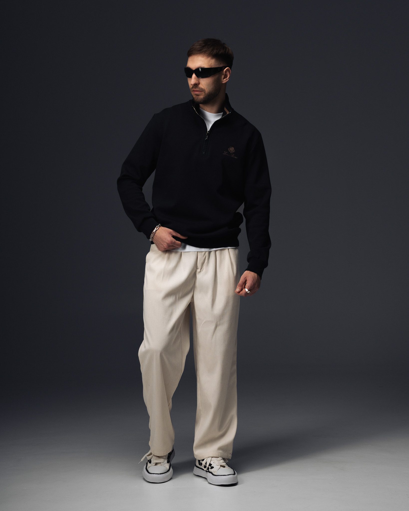 Loro Piana Royal Midnight Zip Sweatshirt