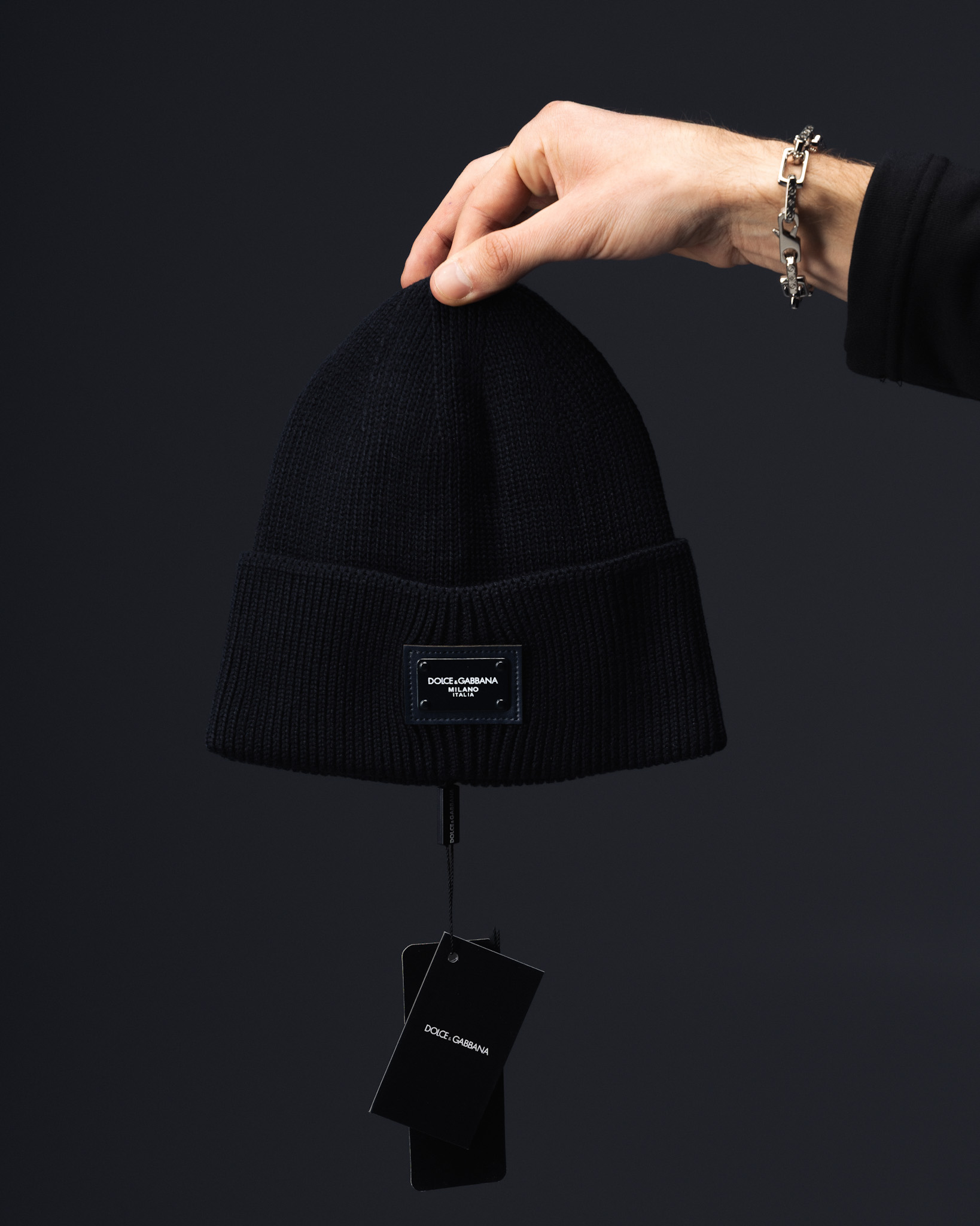 Dolce Gabbana Milano Midnight Blue Beanie