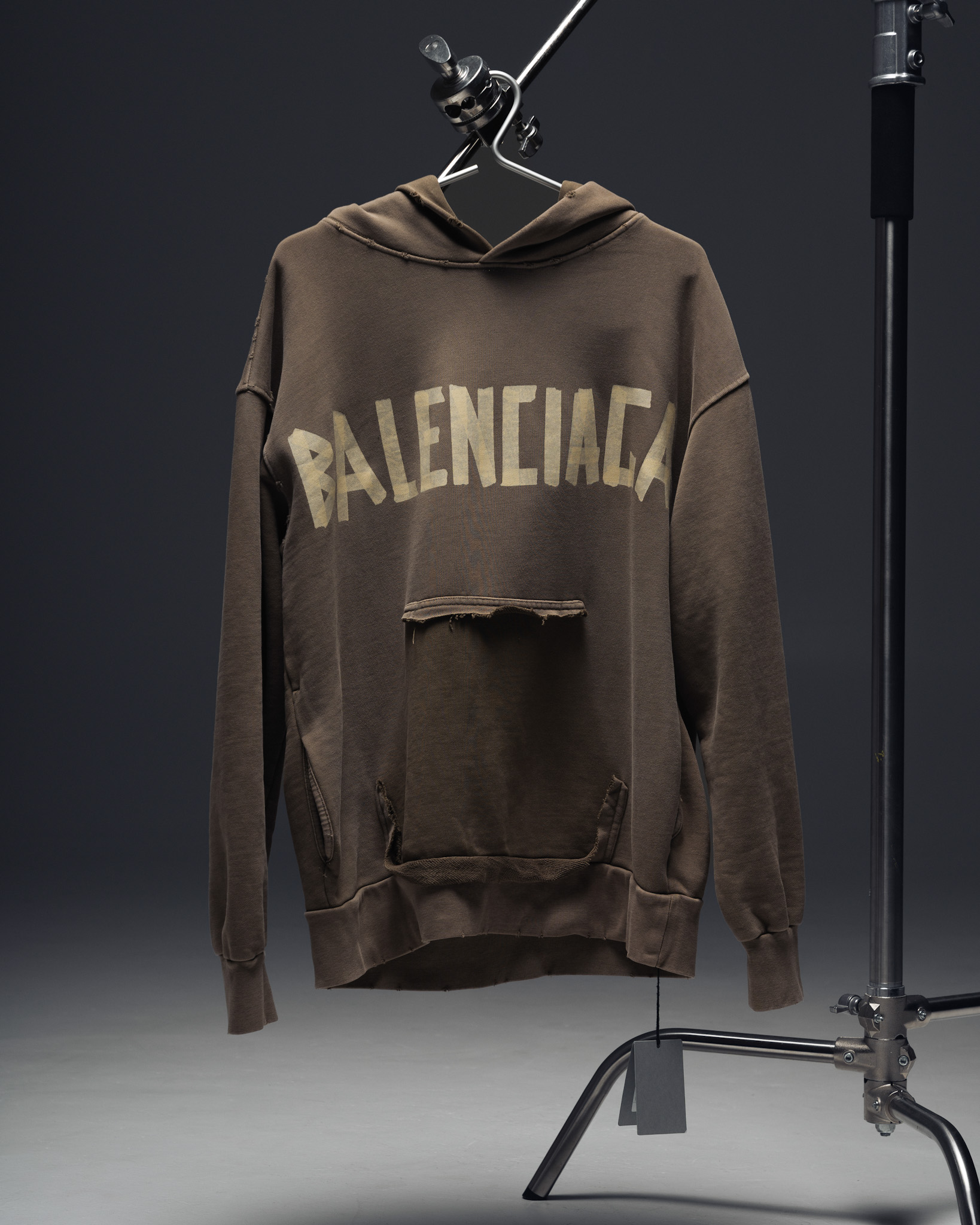 Balenciaga Graphite Fade Hoodie