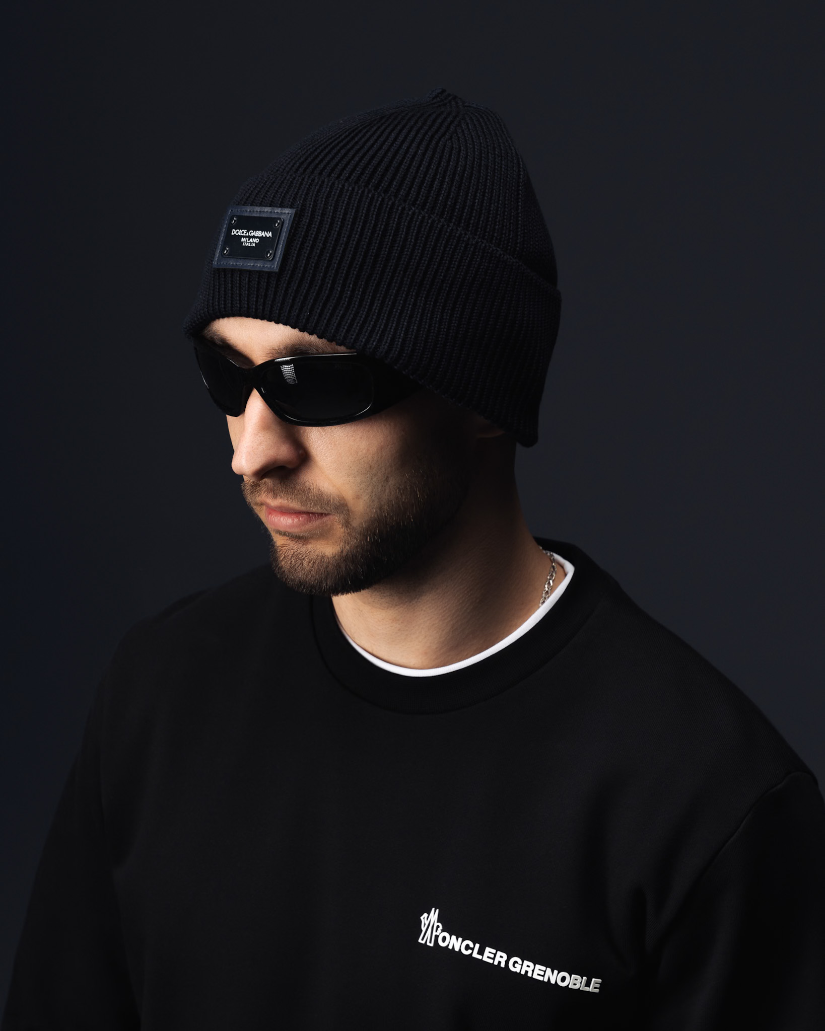 Dolce Gabbana Milano Midnight Blue Beanie