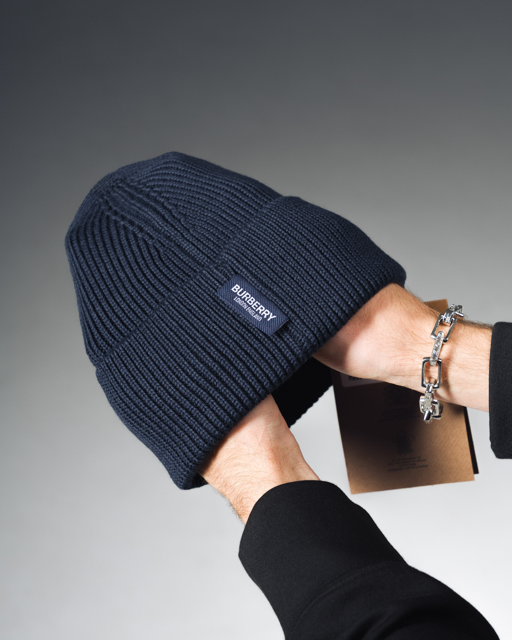 Burberry Midnight Ridge Beanie