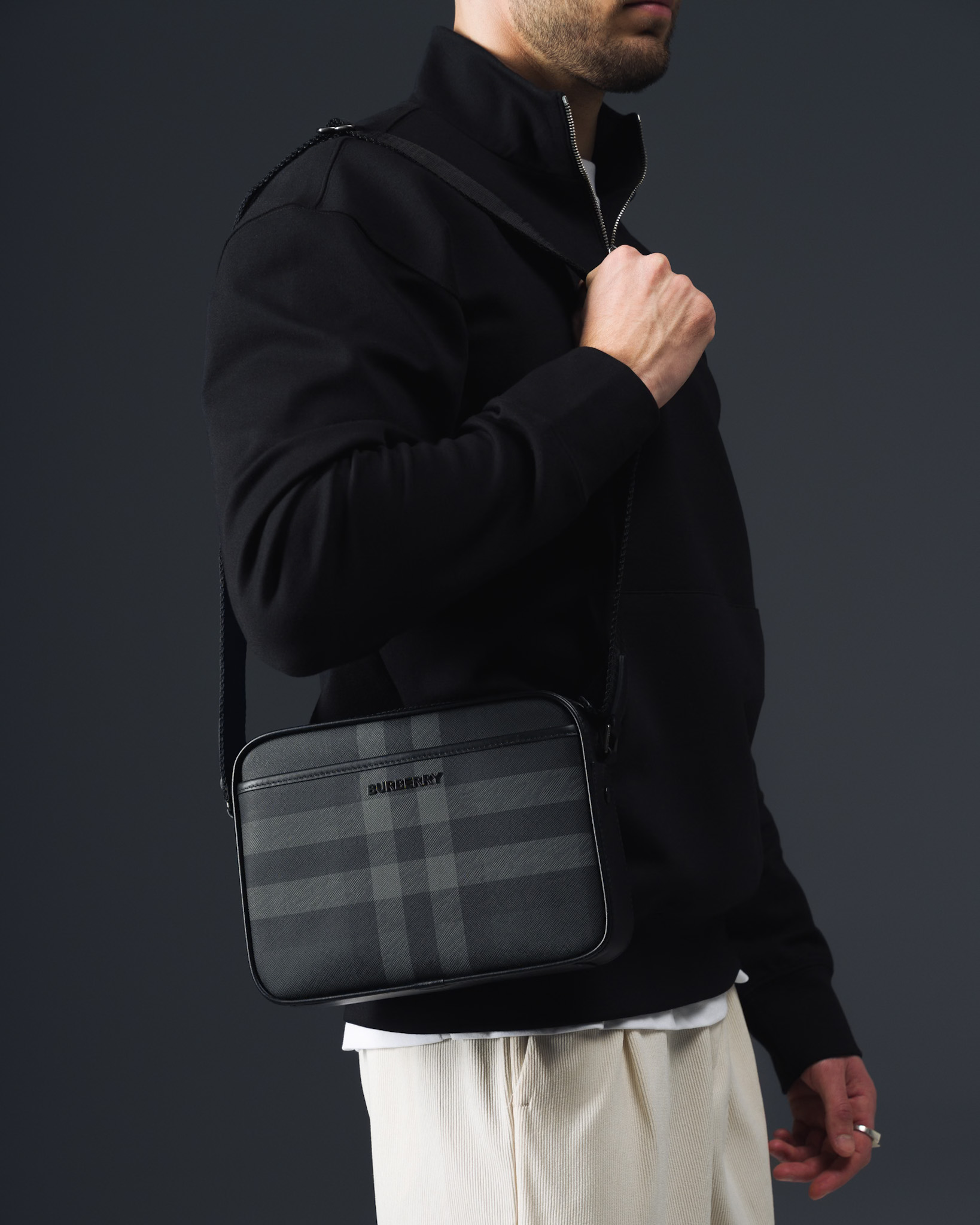 Burberry Shadow Check Crossbody Bag